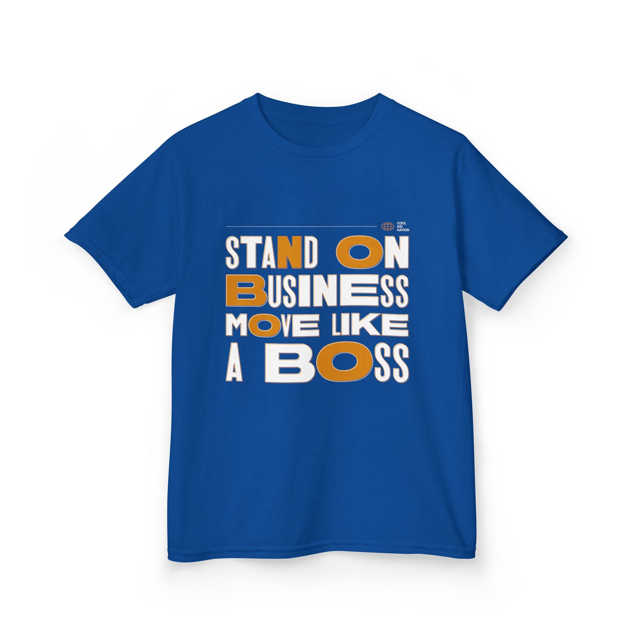 Kids Boss Tee - 'Stand On Business, Move Like A Boss' Statement T-Shirt