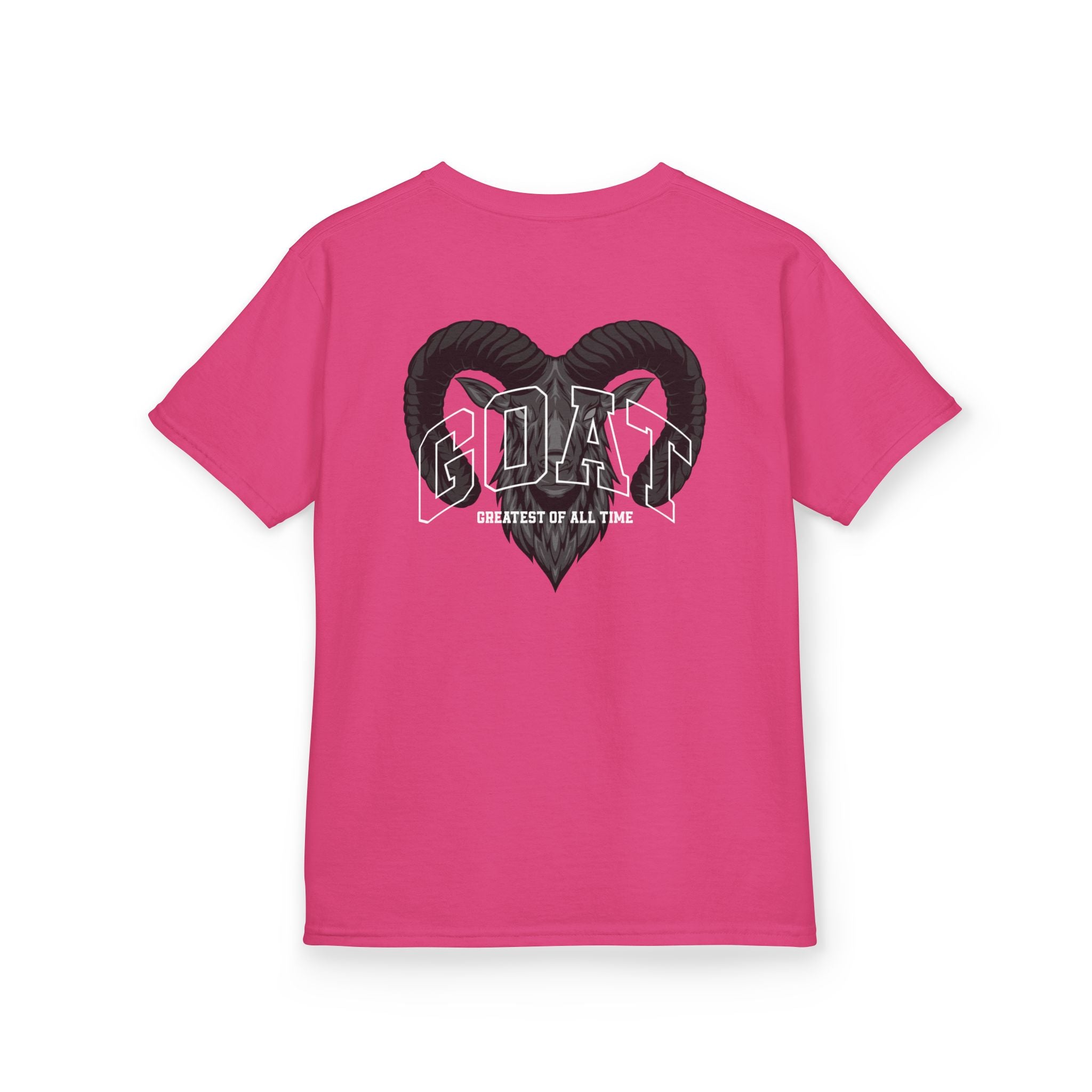 Kids GOAT Graphic Tee - Greatest of All Time Black T-Shirt