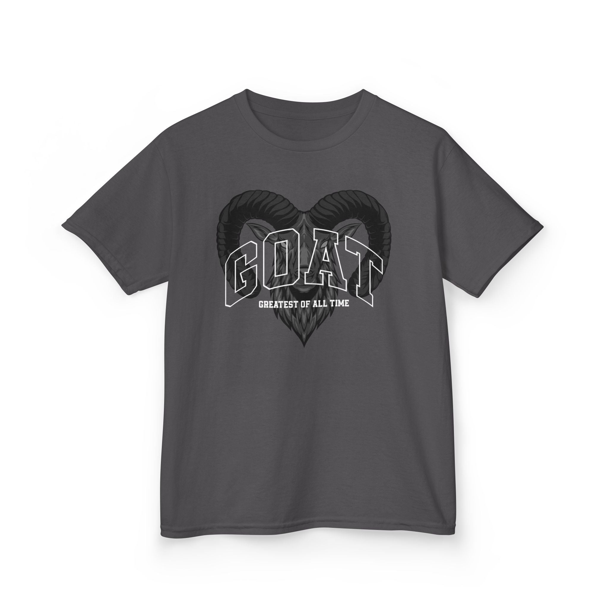 Kids GOAT Graphic Tee - Greatest of All Time Black T-Shirt