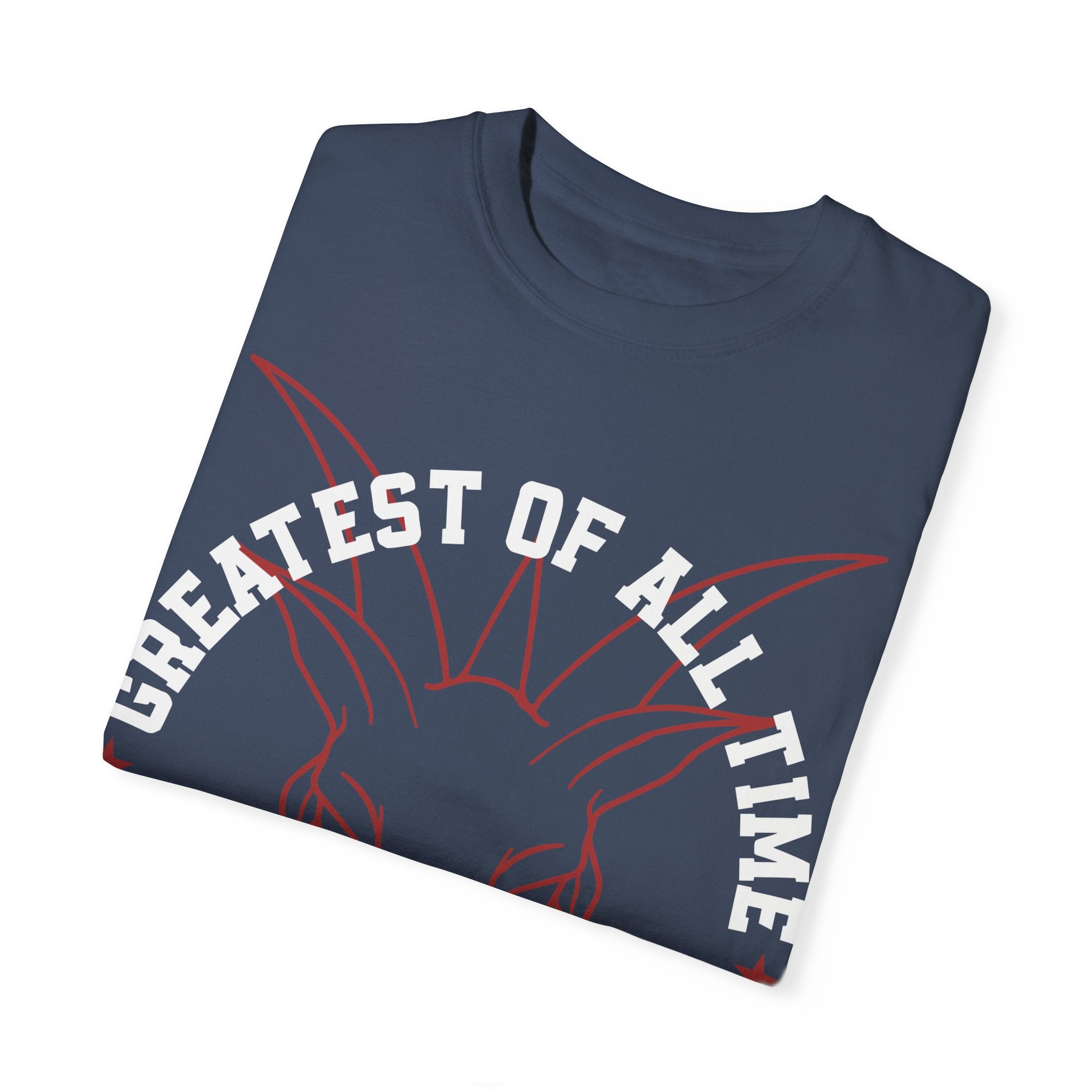 Unisex Garment-Dyed T-shirt - 'Greatest of All Time' Goat Design