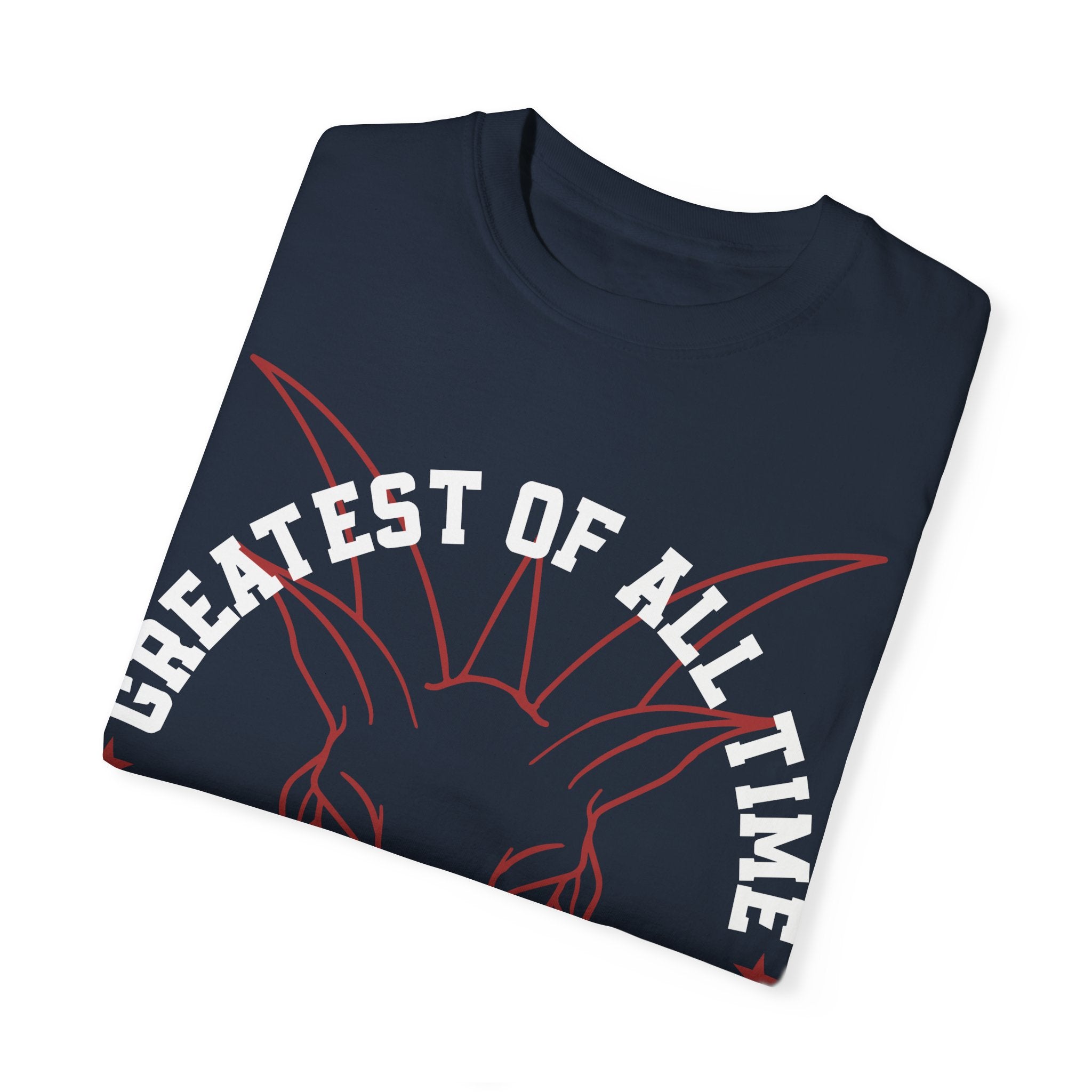 Unisex Garment-Dyed T-shirt - 'Greatest of All Time' Goat Design