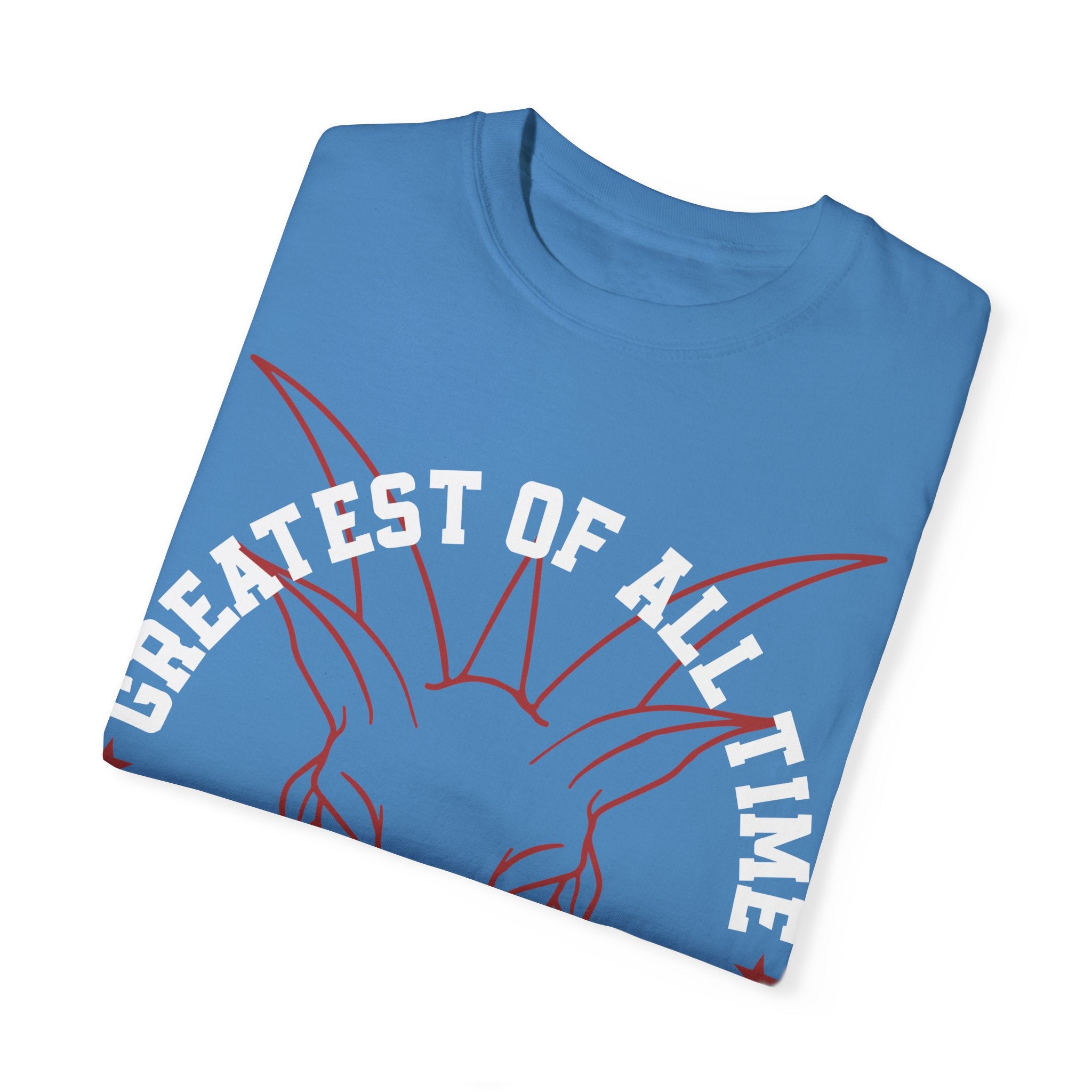 Unisex Garment-Dyed T-shirt - 'Greatest of All Time' Goat Design