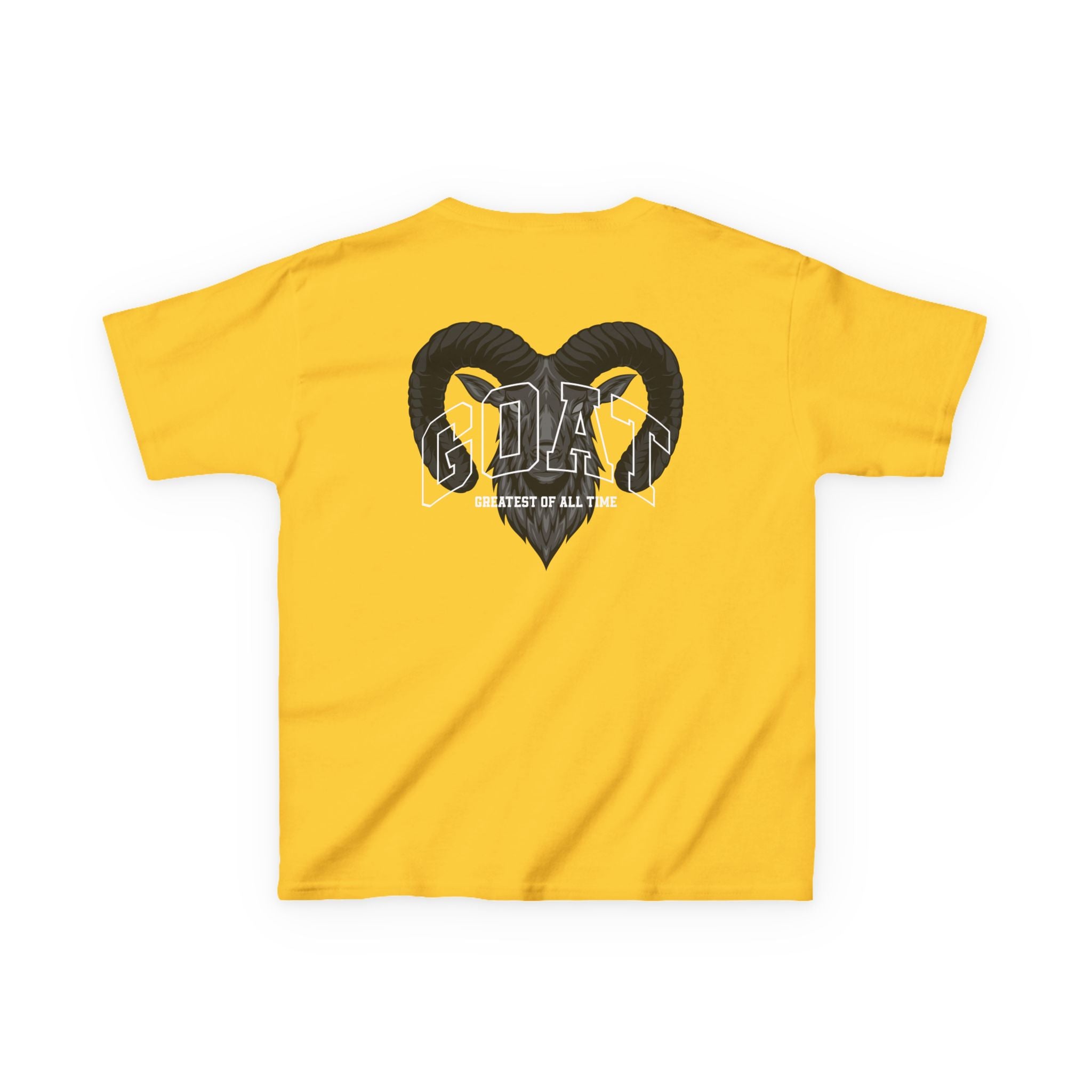 Kids GOAT Graphic Tee - Greatest of All Time Black T-Shirt