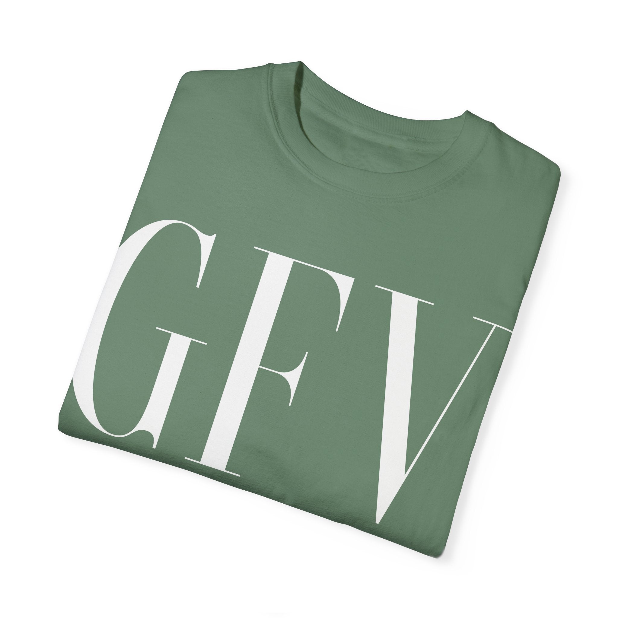 Motivational Unisex Garment-Dyed T-Shirt - Grind Focus Vision