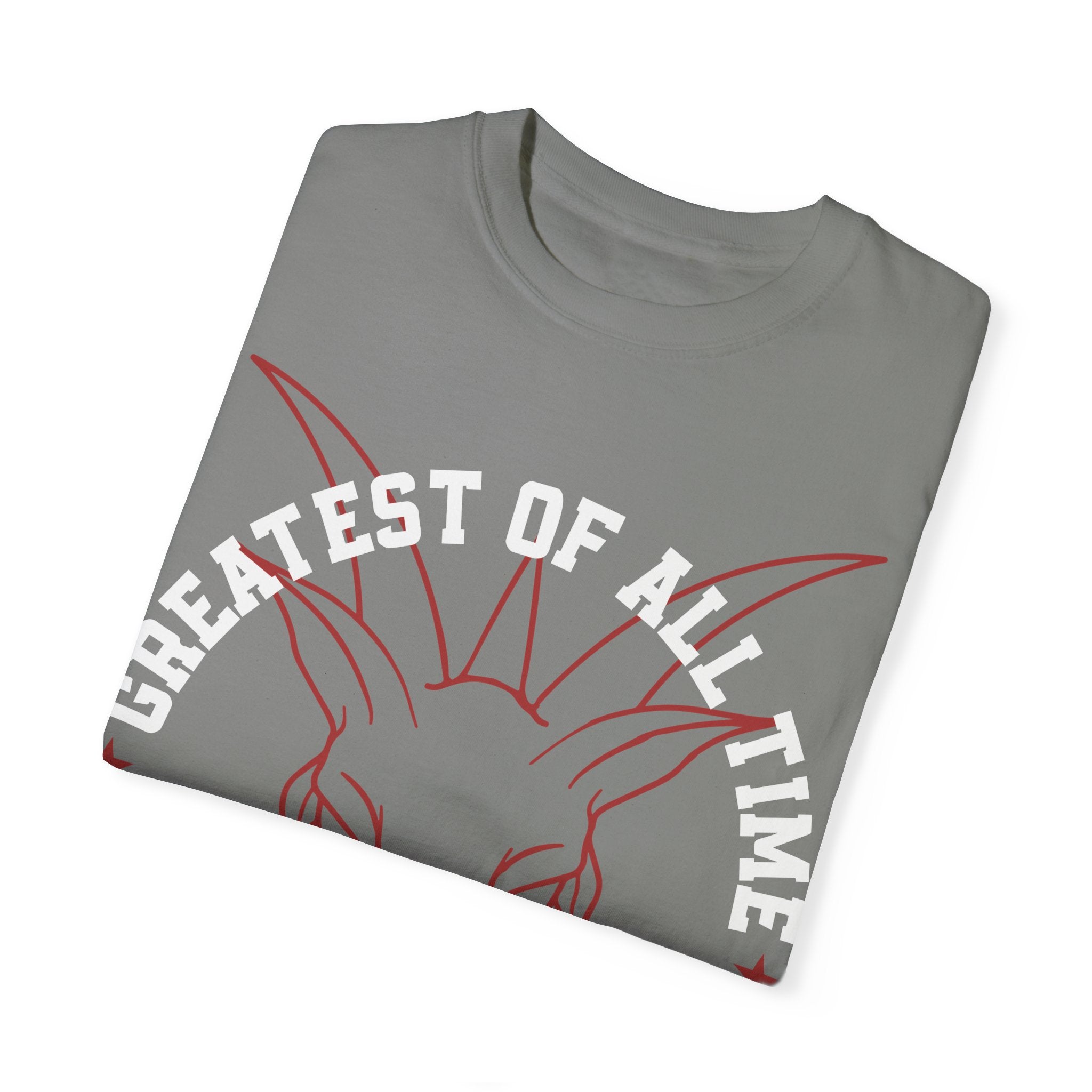 Unisex Garment-Dyed T-shirt - 'Greatest of All Time' Goat Design