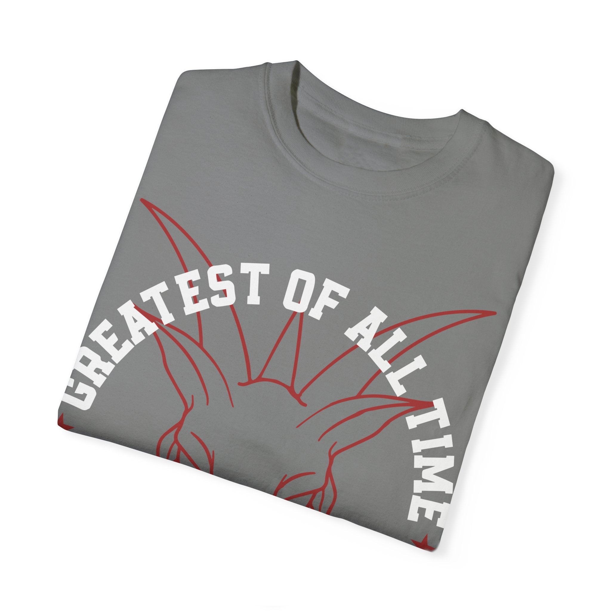 Unisex Garment-Dyed T-shirt - 'Greatest of All Time' Goat Design