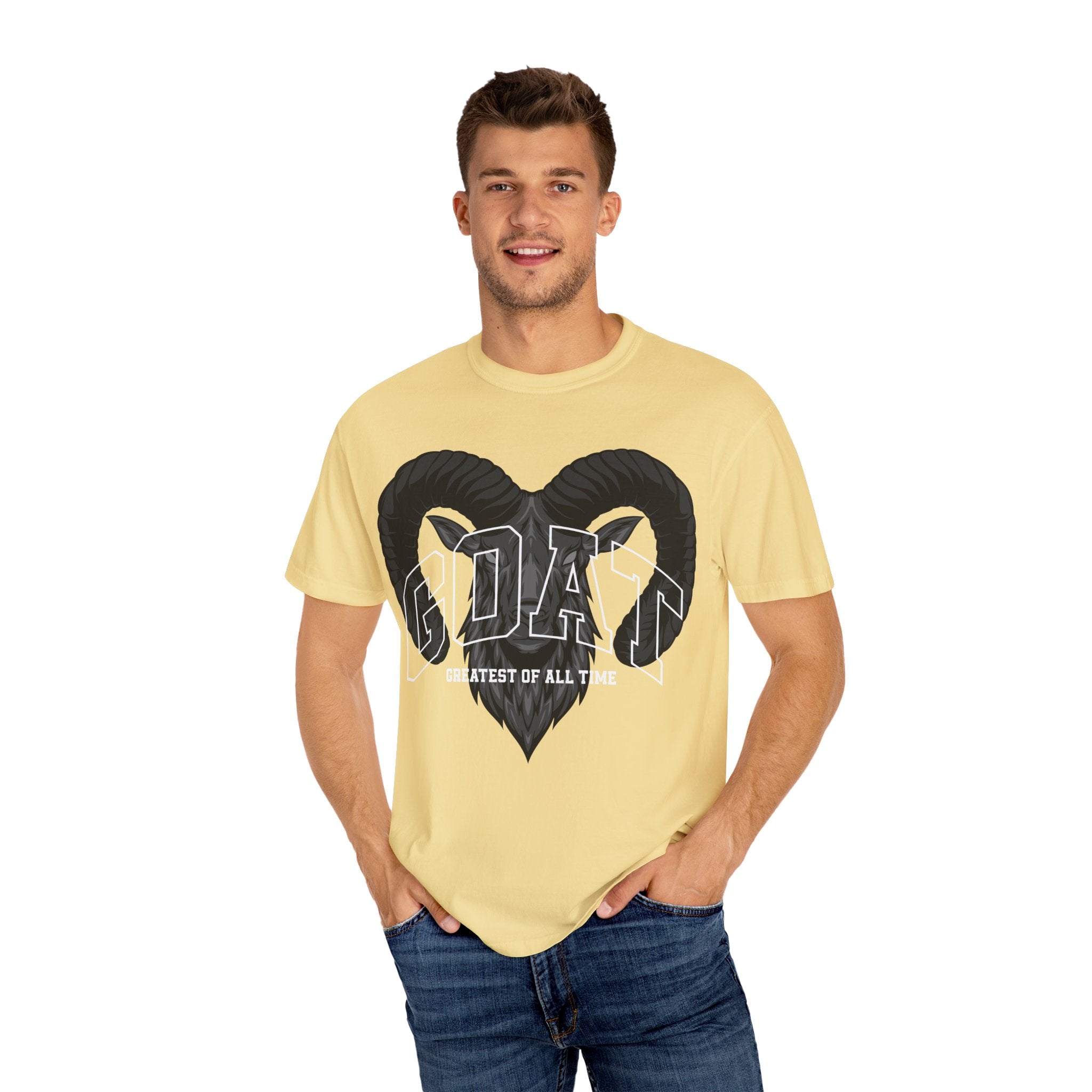 Unisex Garment-Dyed T-Shirt - GOAT Design, Greatest of All Time