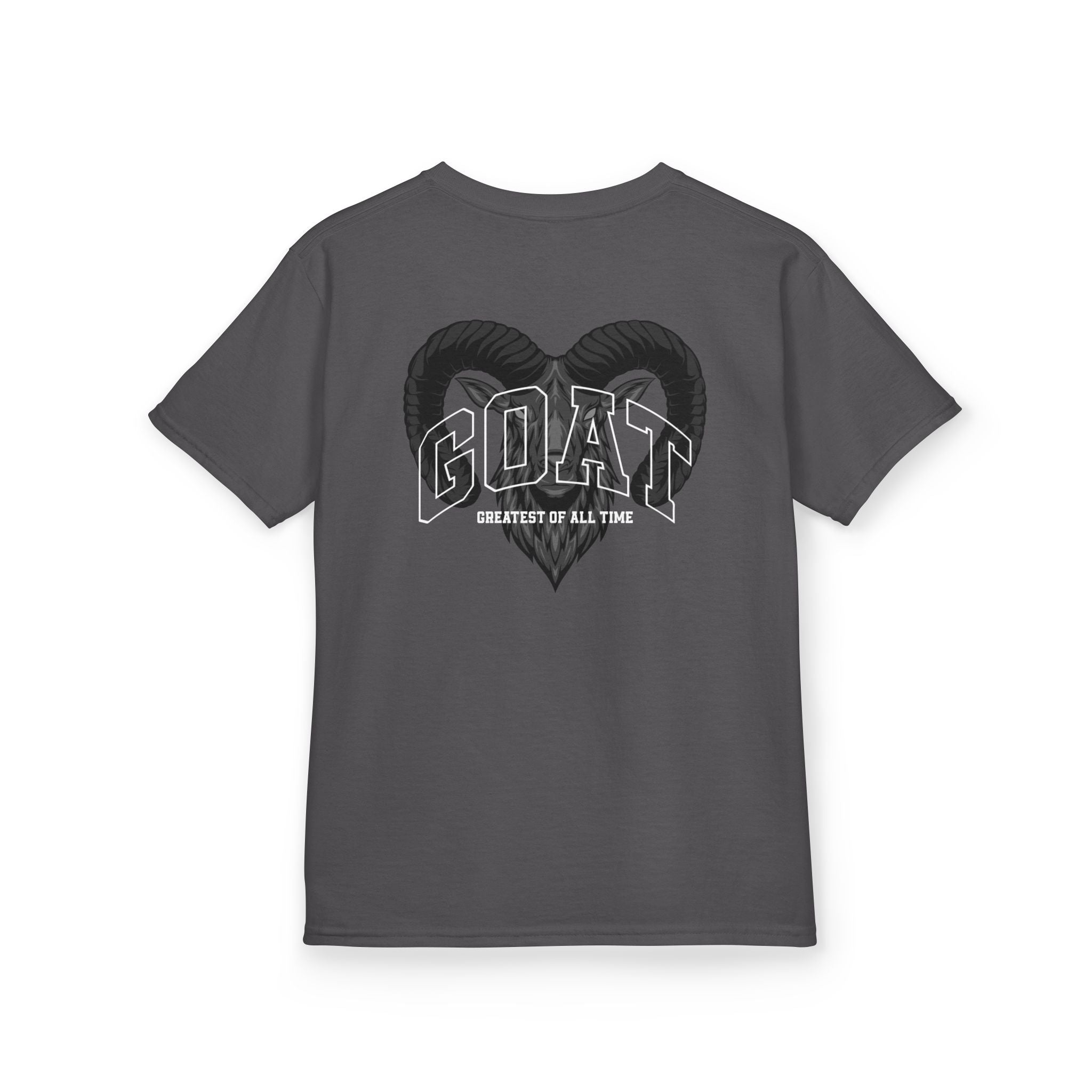 Kids GOAT Graphic Tee - Greatest of All Time Black T-Shirt