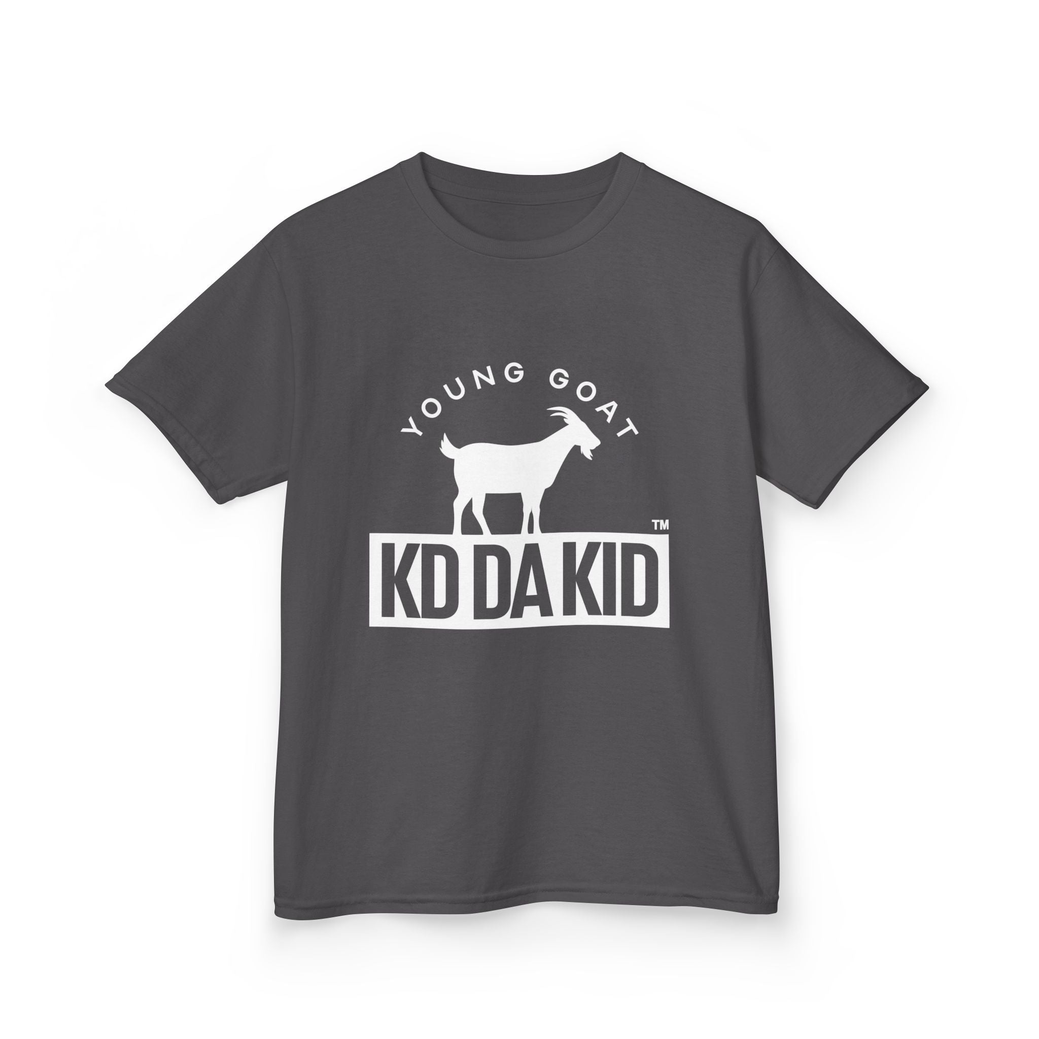 Young Goat Kids Tee - Cool Black Cotton T-shirt for Young Trendsetters