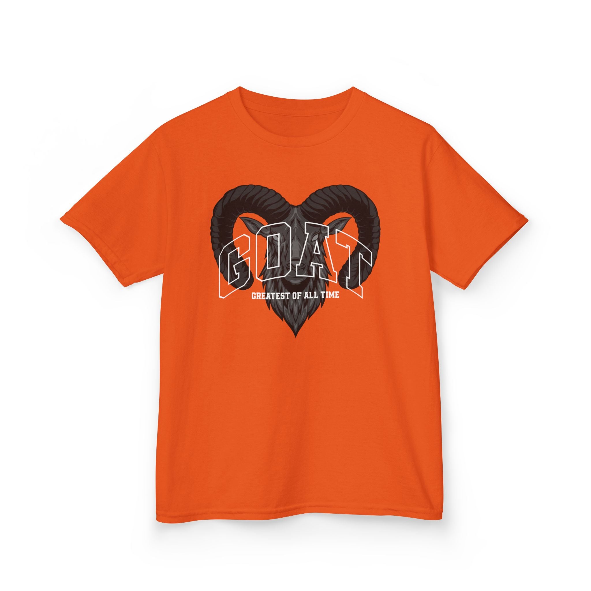 Kids GOAT Graphic Tee - Greatest of All Time Black T-Shirt