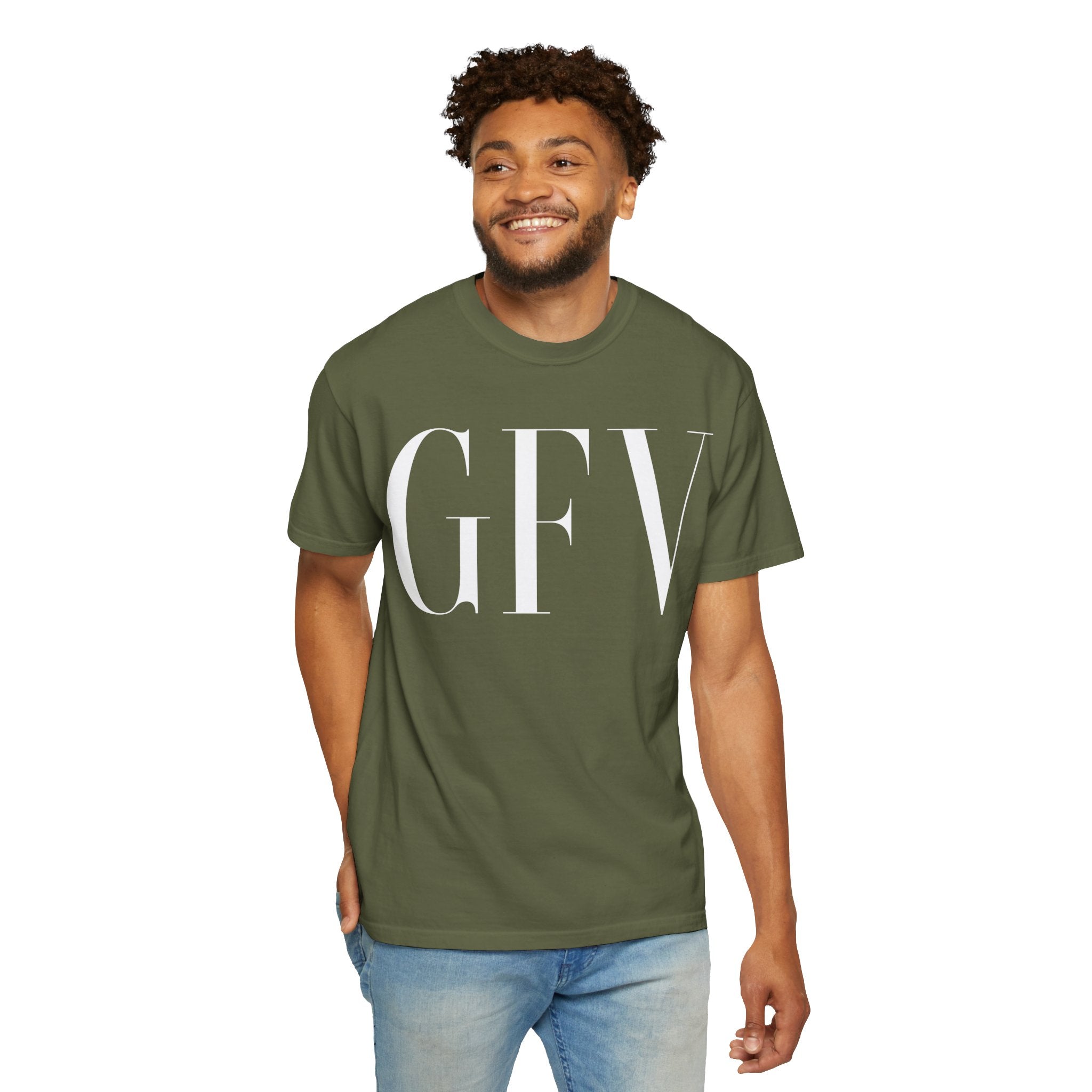 Motivational Unisex Garment-Dyed T-Shirt - Grind Focus Vision