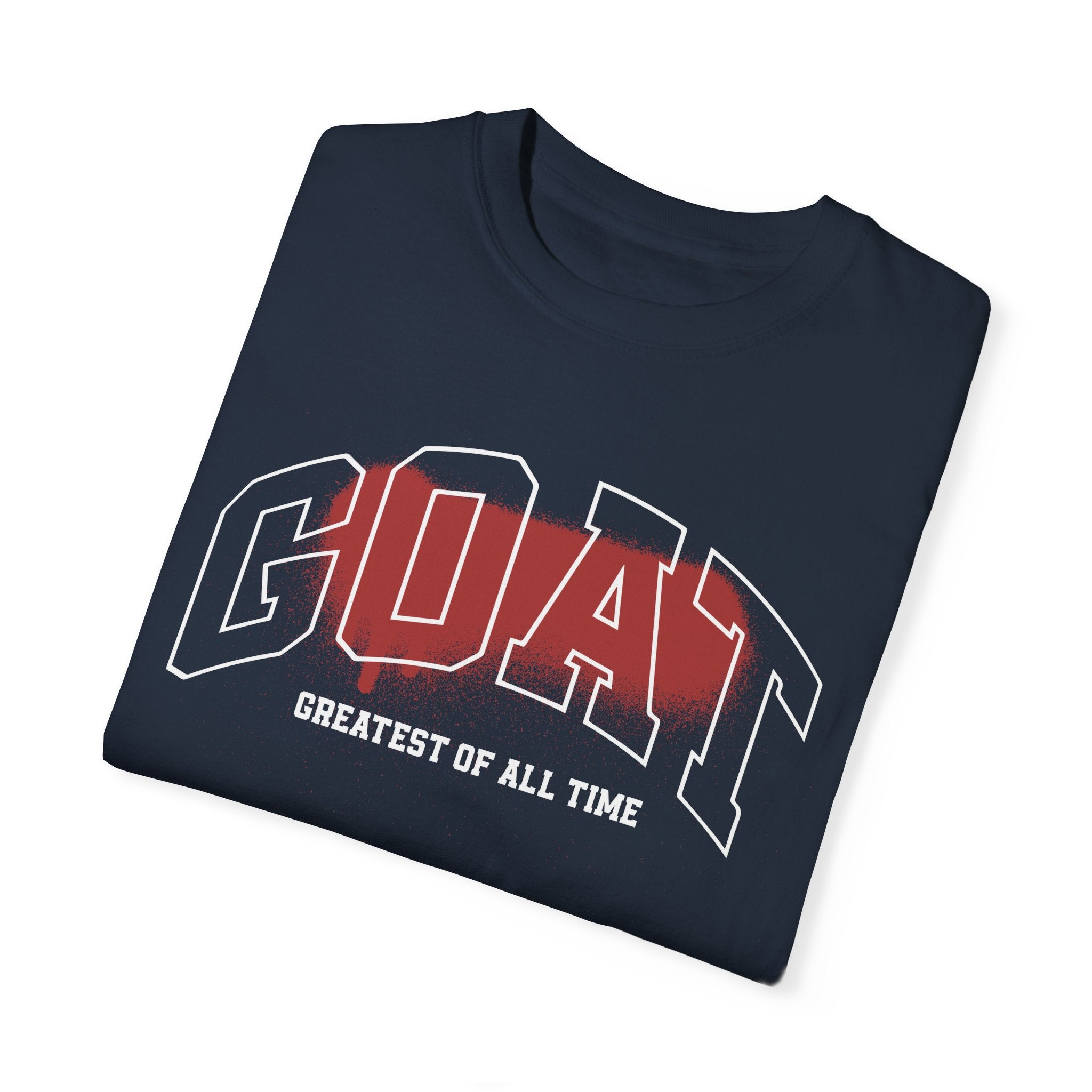 Unisex Garment-Dyed T-Shirt - GOAT (Greatest of All Time) Graphic Tee