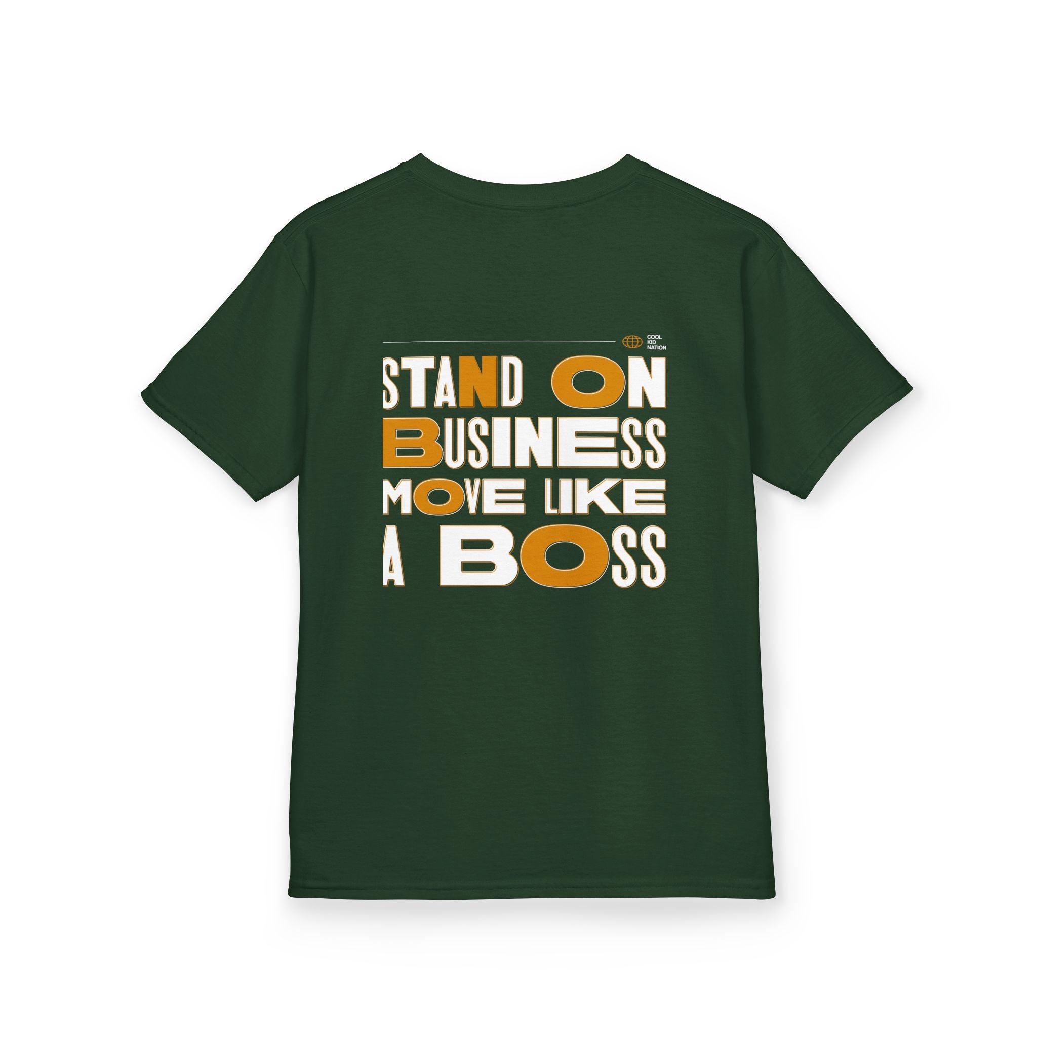 Kids Boss Tee - 'Stand On Business, Move Like A Boss' Statement T-Shirt