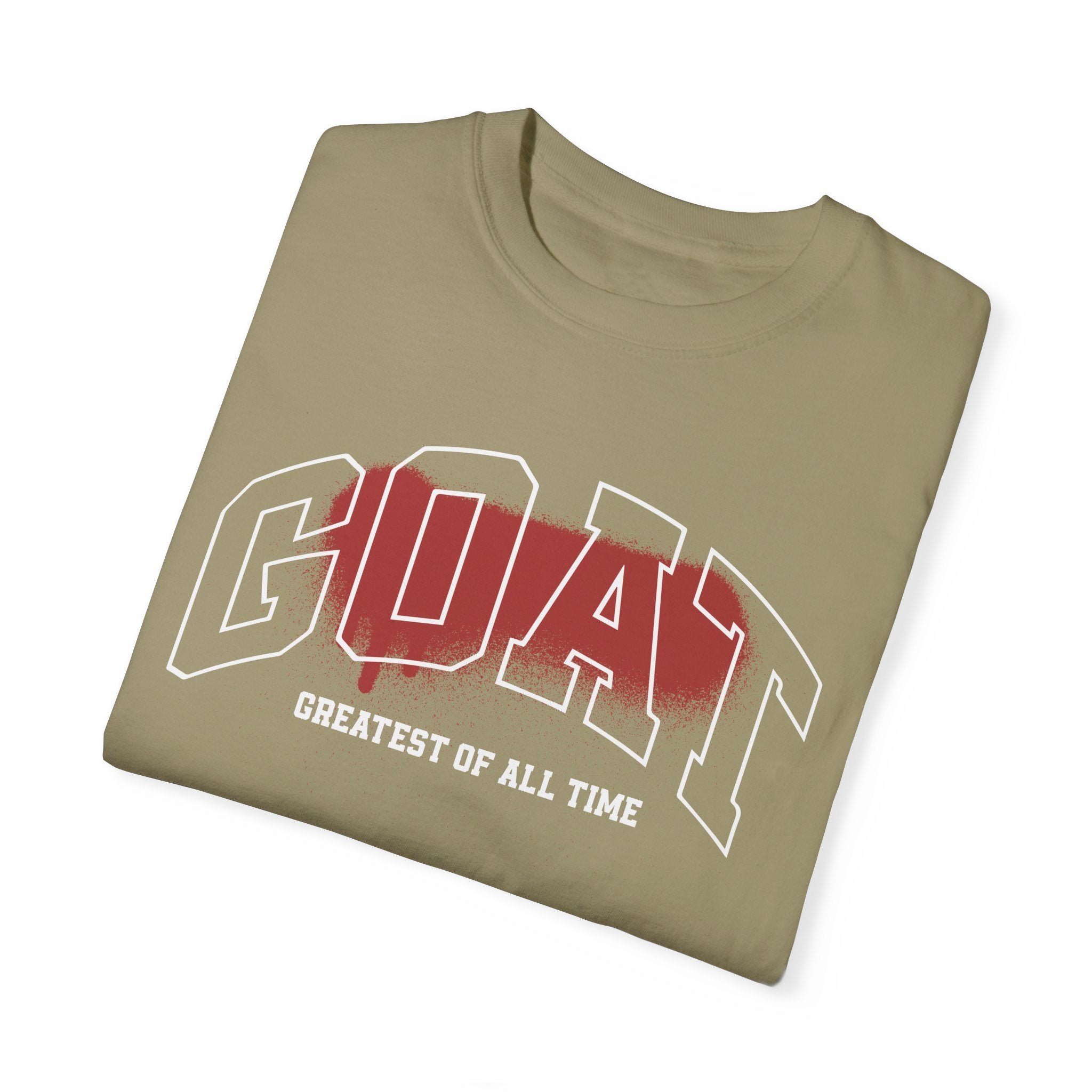 Unisex Garment-Dyed T-Shirt - GOAT (Greatest of All Time) Graphic Tee