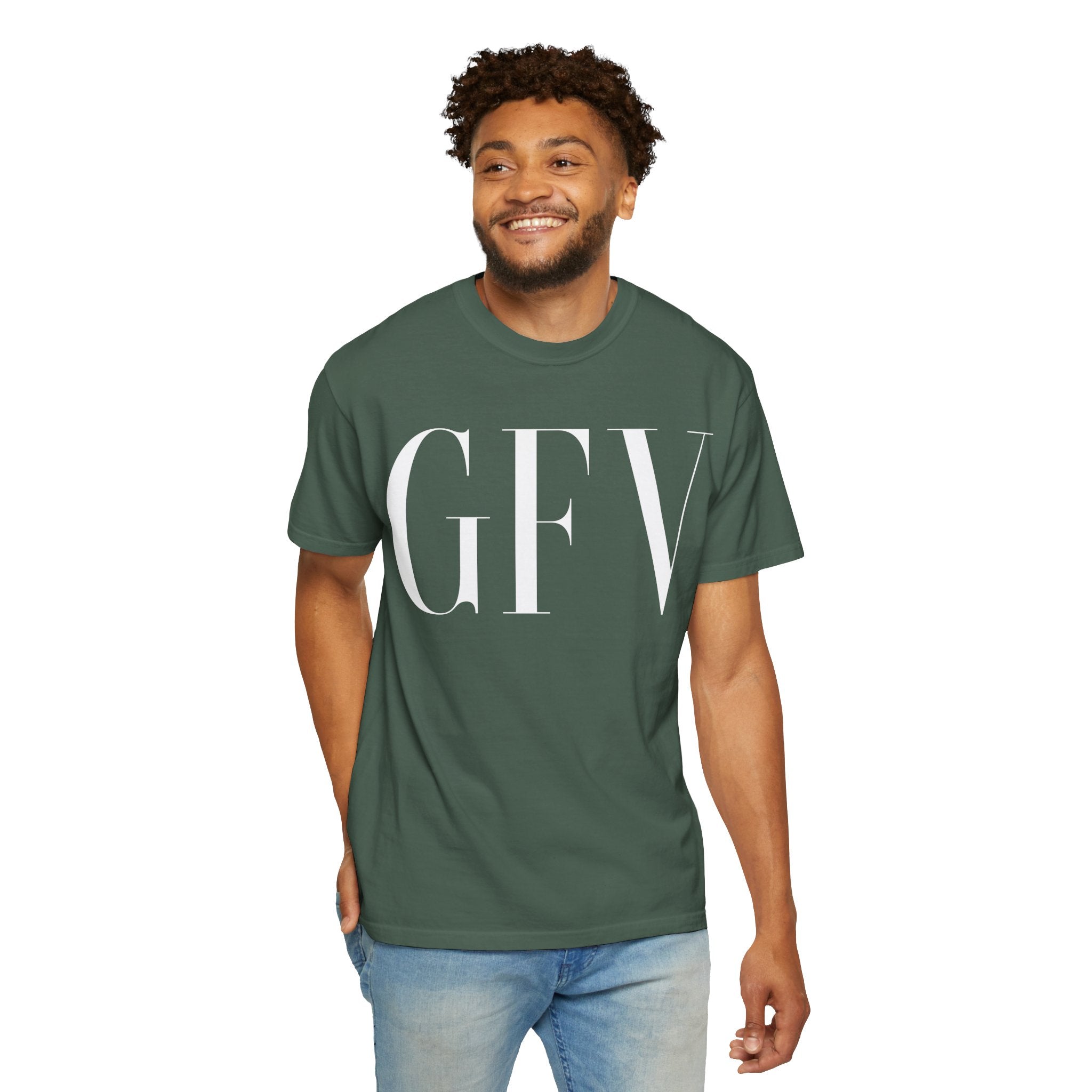 Motivational Unisex Garment-Dyed T-Shirt - Grind Focus Vision