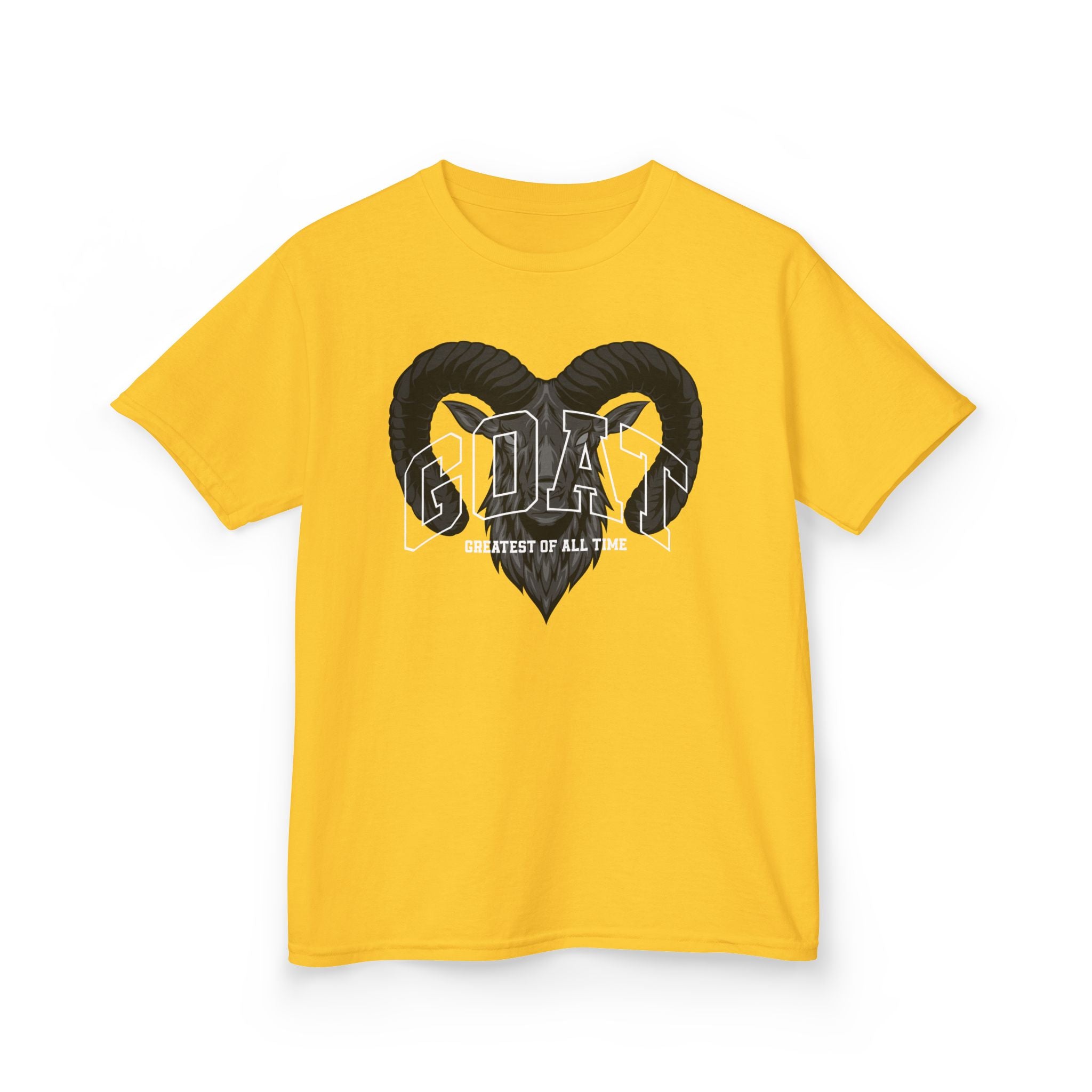 Kids GOAT Graphic Tee - Greatest of All Time Black T-Shirt