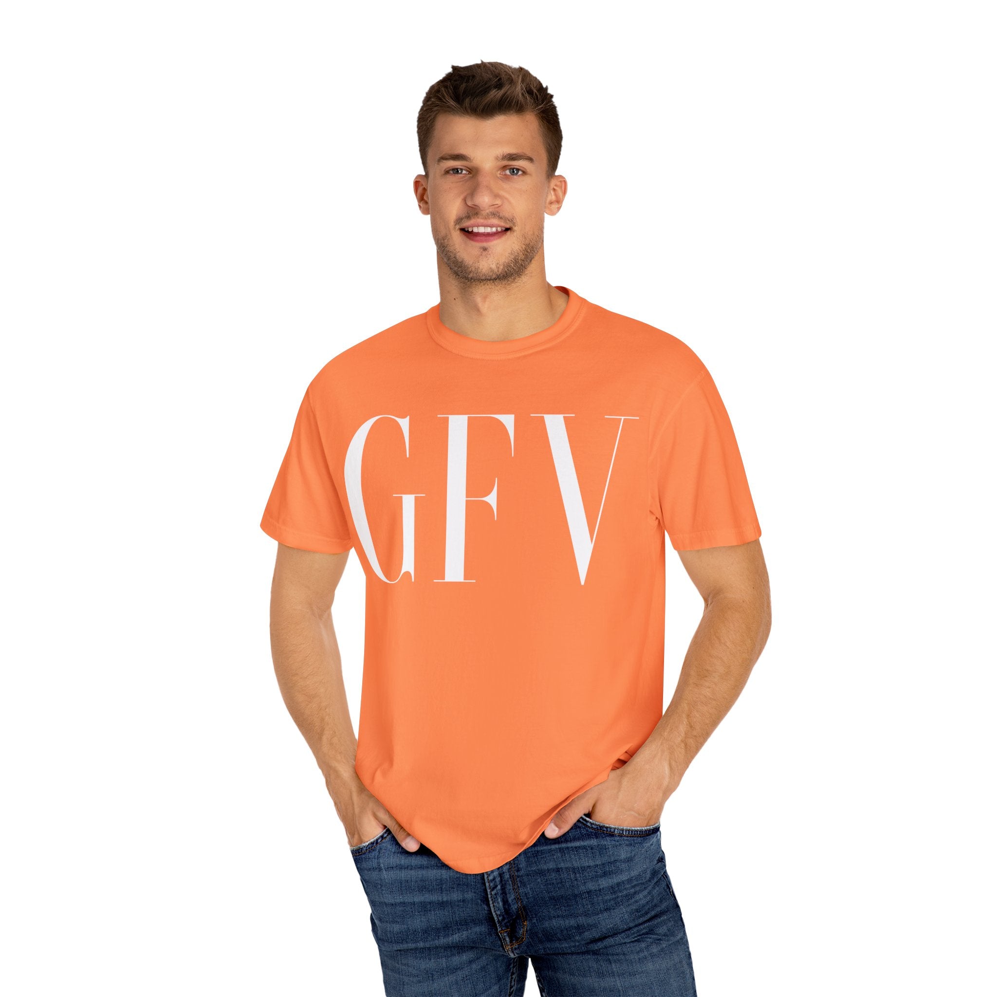 Motivational Unisex Garment-Dyed T-Shirt - Grind Focus Vision