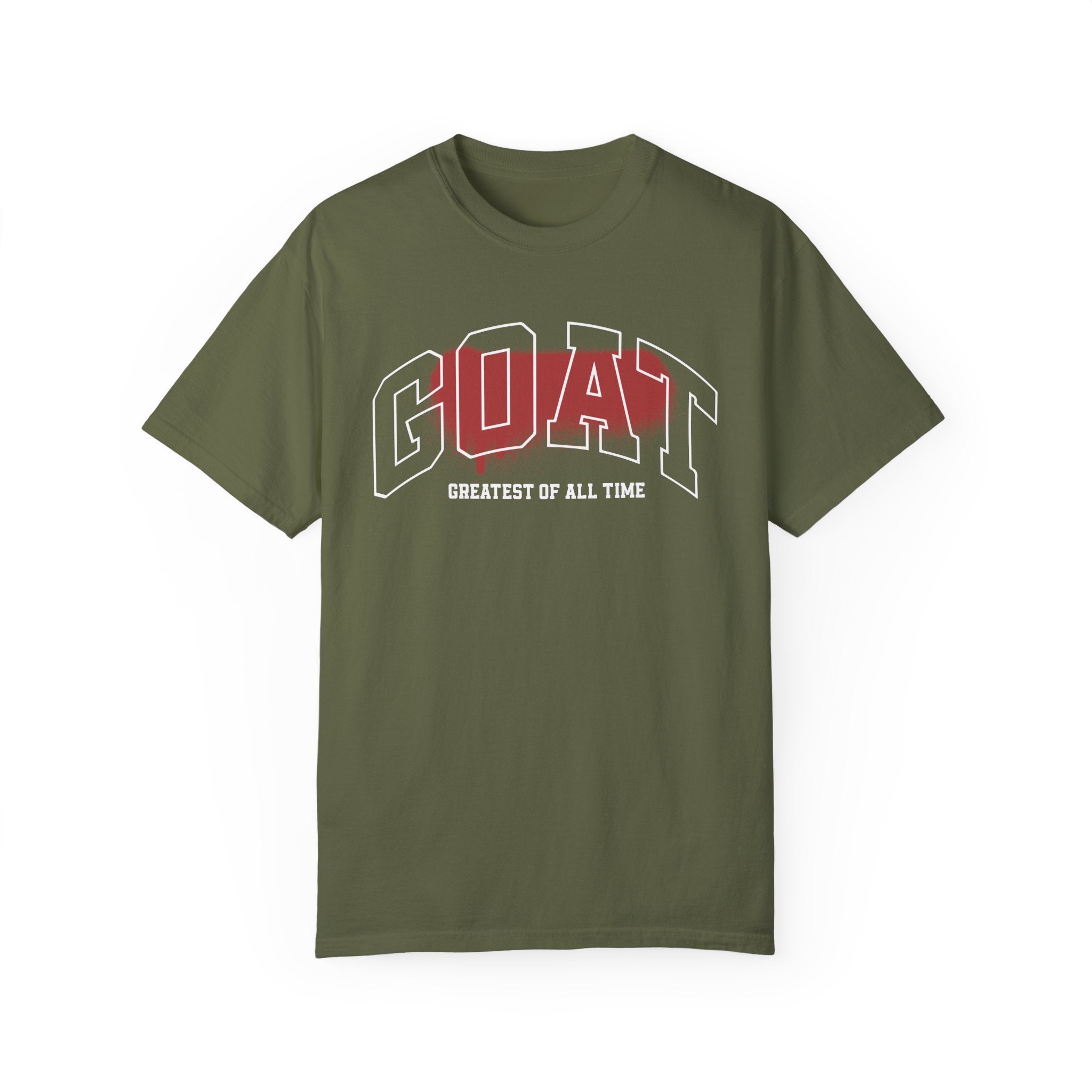 Unisex Garment-Dyed T-Shirt - GOAT (Greatest of All Time) Graphic Tee