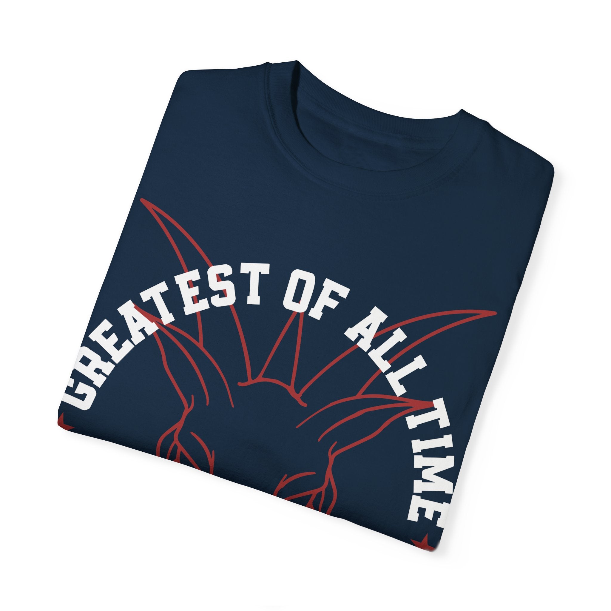 Unisex Garment-Dyed T-shirt - 'Greatest of All Time' Goat Design