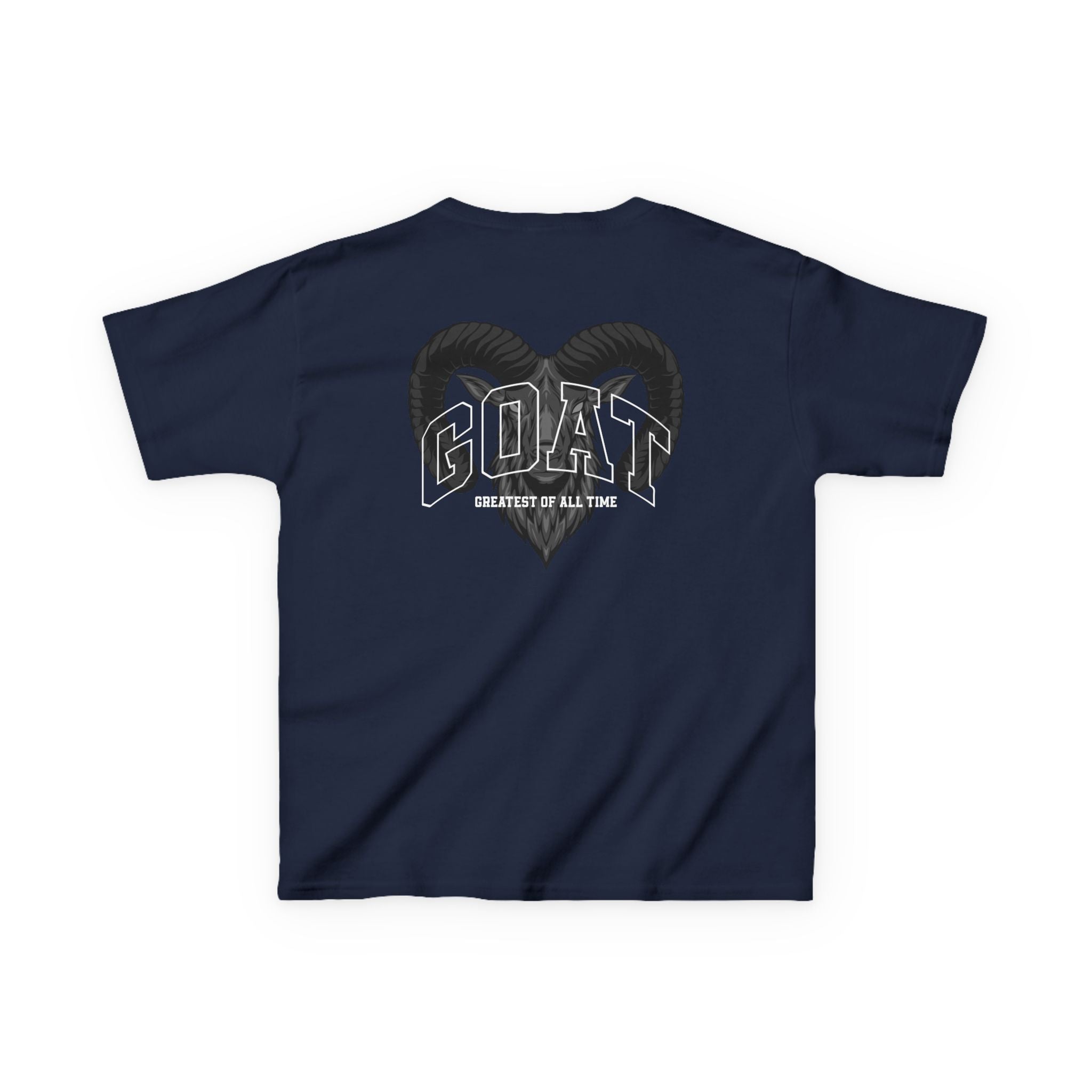 Kids GOAT Graphic Tee - Greatest of All Time Black T-Shirt