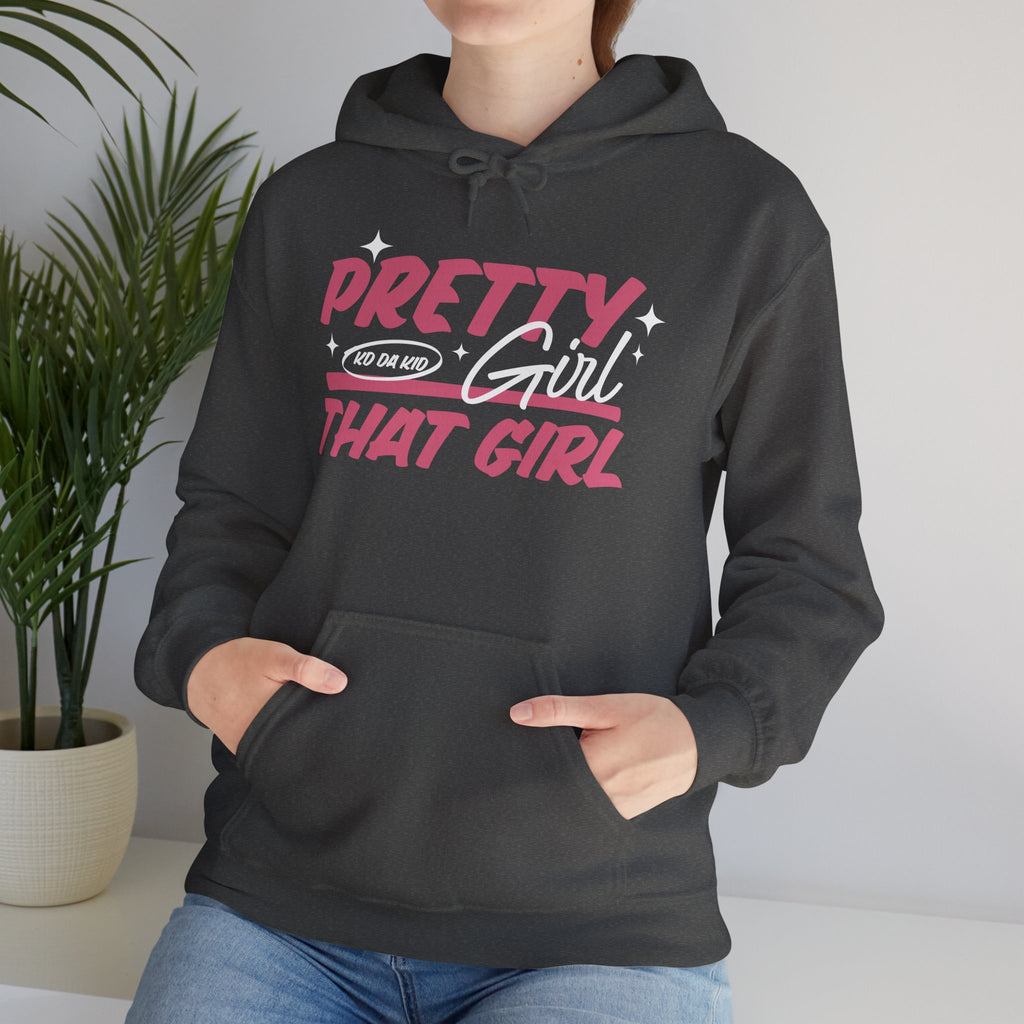 That Girl Hoodie - "Pretty Girl, " Pink Graphic Pullover