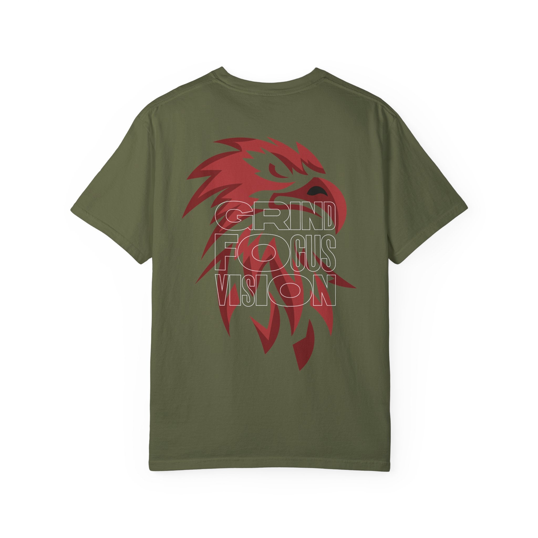 Grind Focus Vision Unisex Garment-Dyed T-Shirt - Motivational Graphic Tee