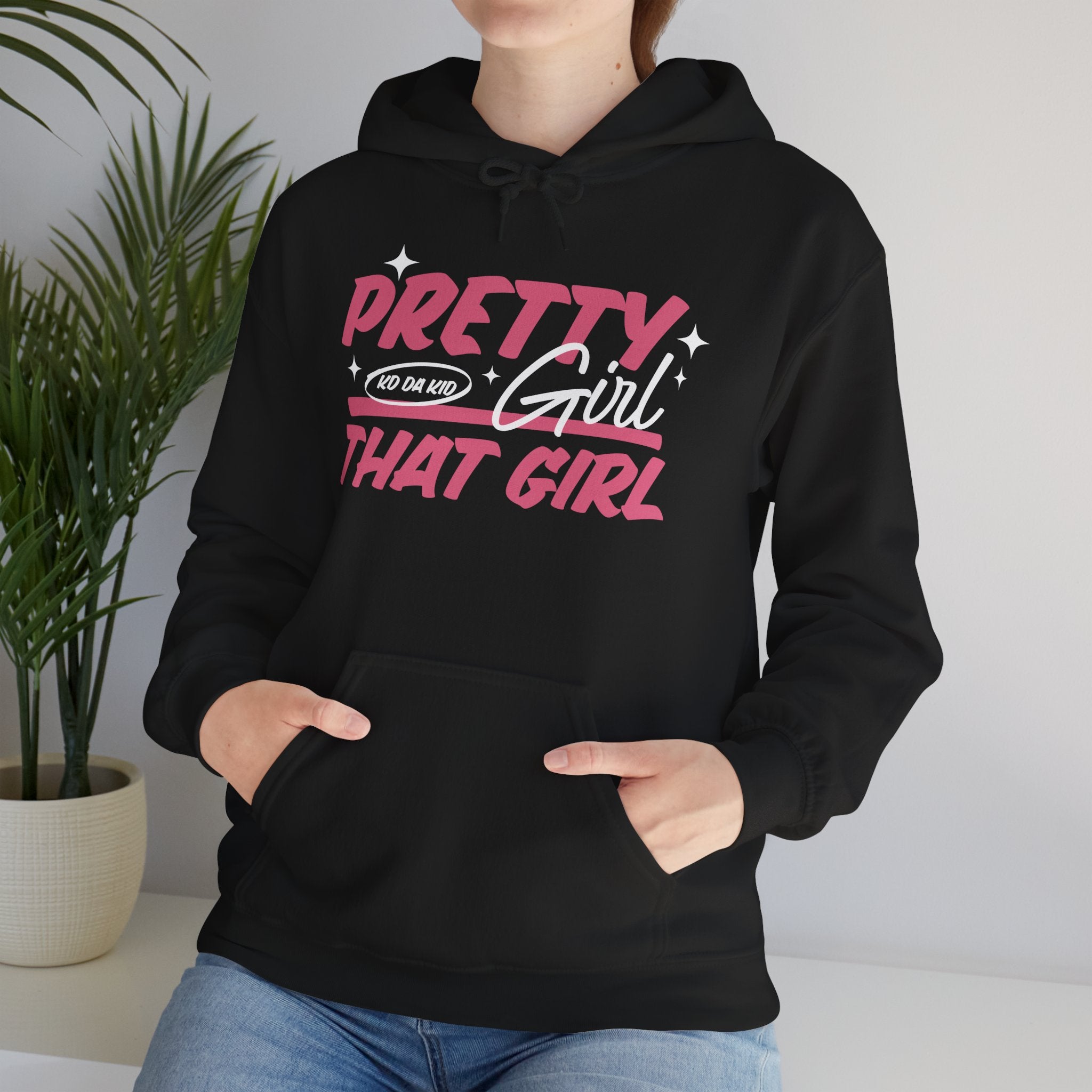 That Girl Hoodie - "Pretty Girl, " Pink Graphic Pullover