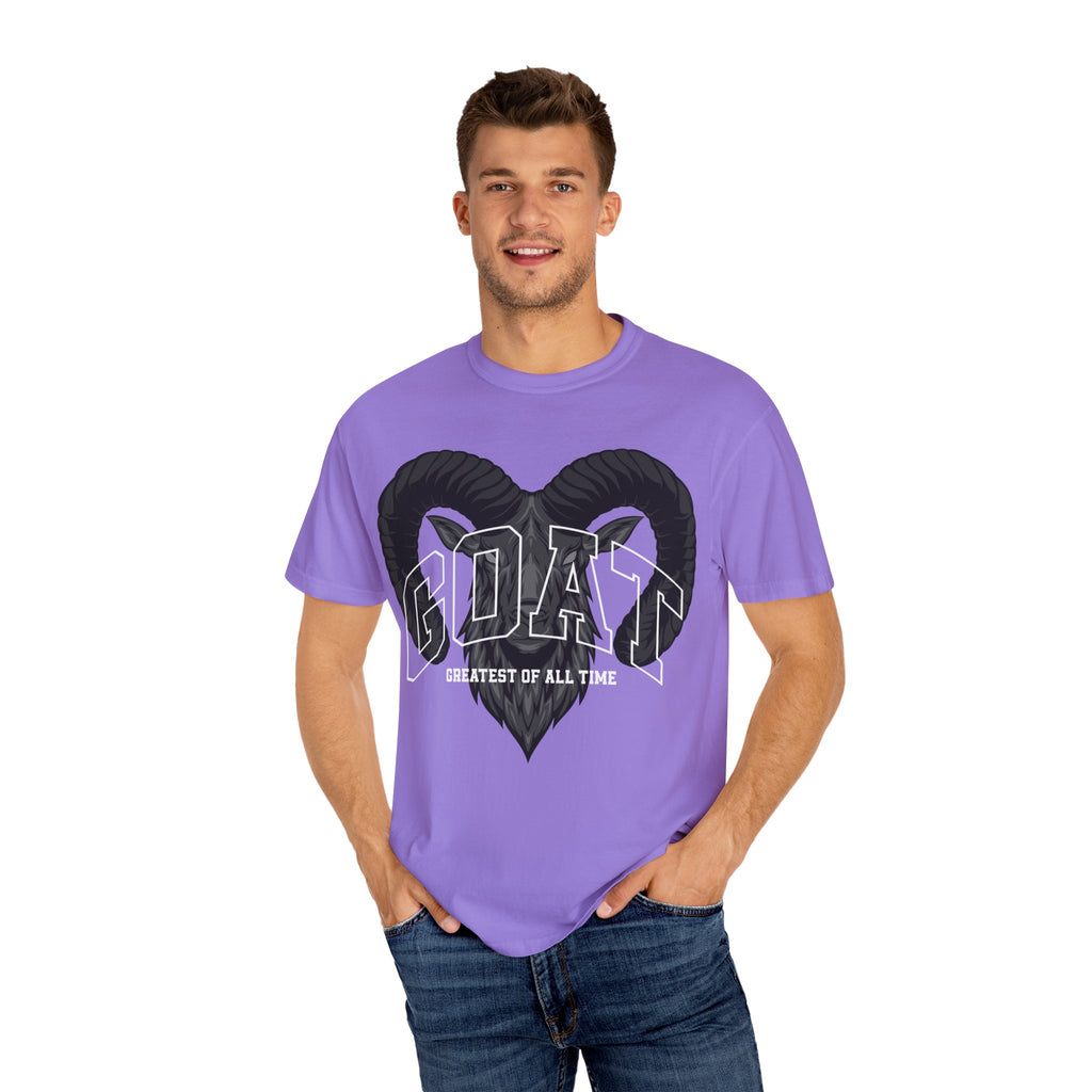 Unisex Garment-Dyed T-Shirt - GOAT Design, Greatest of All Time