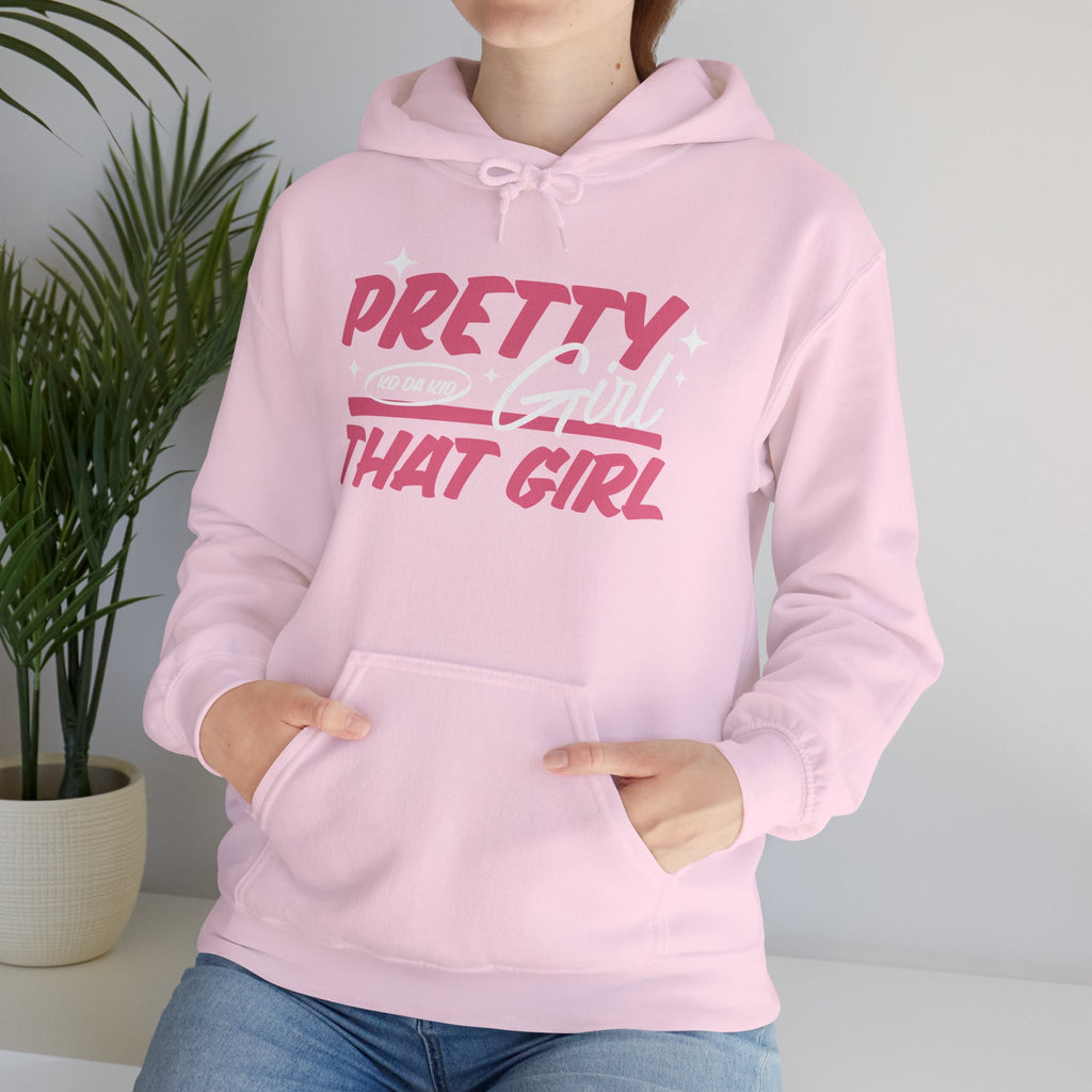 That Girl Hoodie - "Pretty Girl, " Pink Graphic Pullover