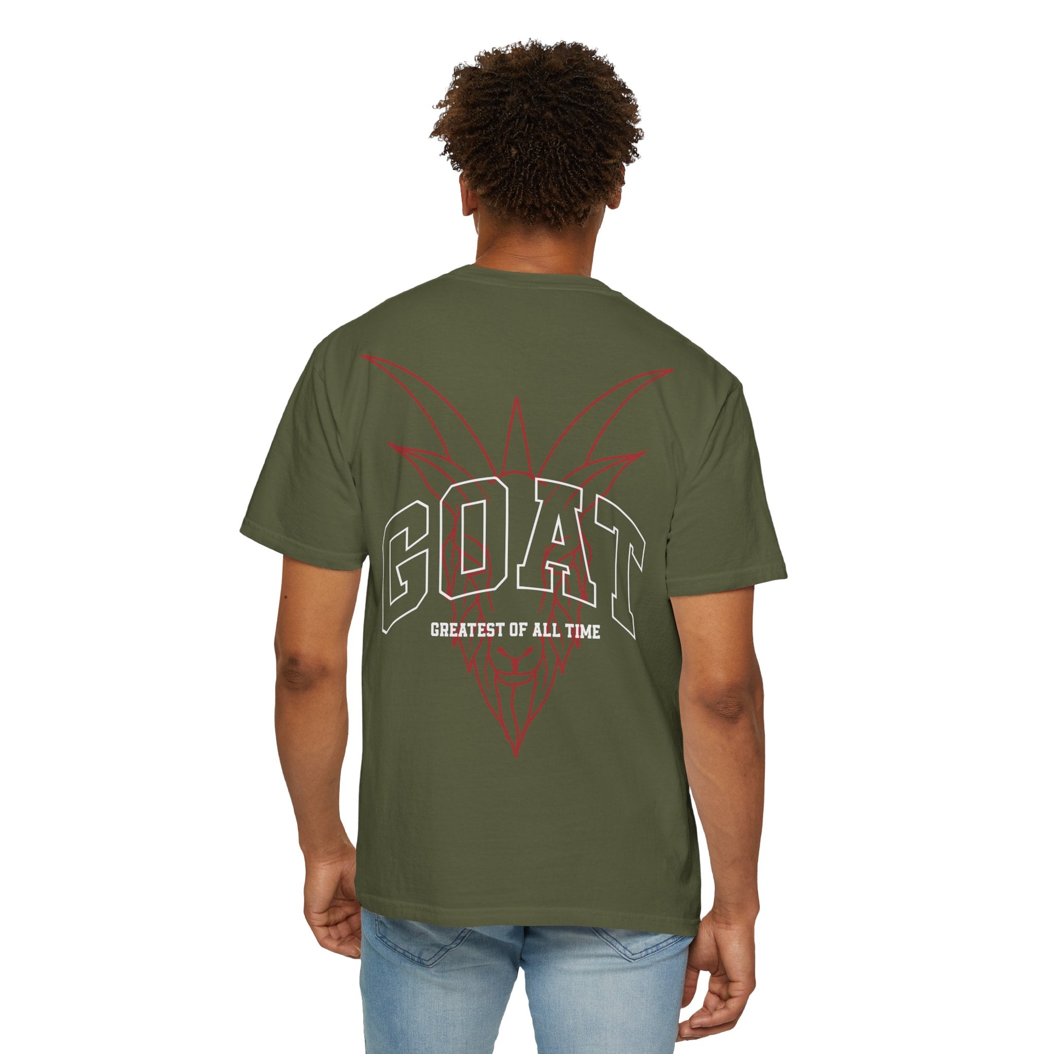 Unisex Garment-Dyed T-Shirt - GOAT (Greatest of All Time) Graphic Tee