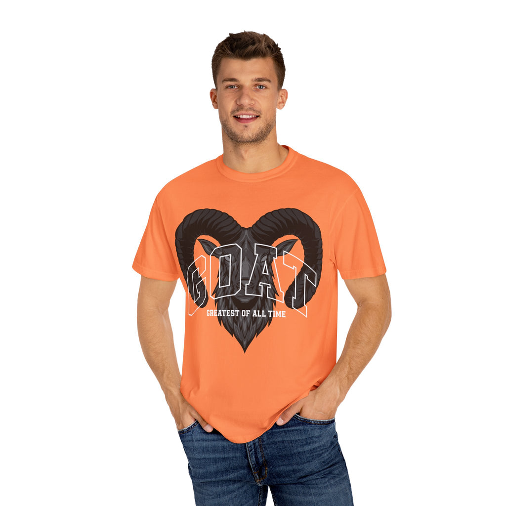 Unisex Garment-Dyed T-Shirt - GOAT Design, Greatest of All Time
