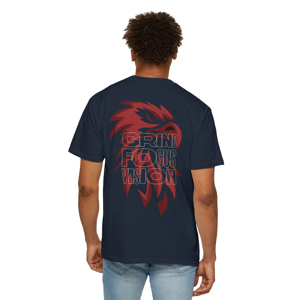 Grind Focus Vision Unisex Garment-Dyed T-Shirt - Motivational Graphic Tee