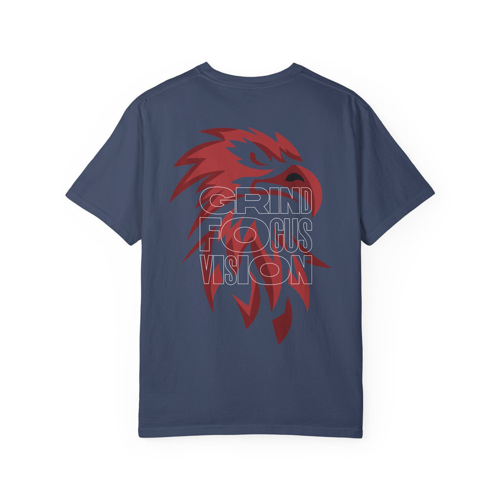 Grind Focus Vision Unisex Garment-Dyed T-Shirt - Motivational Graphic Tee
