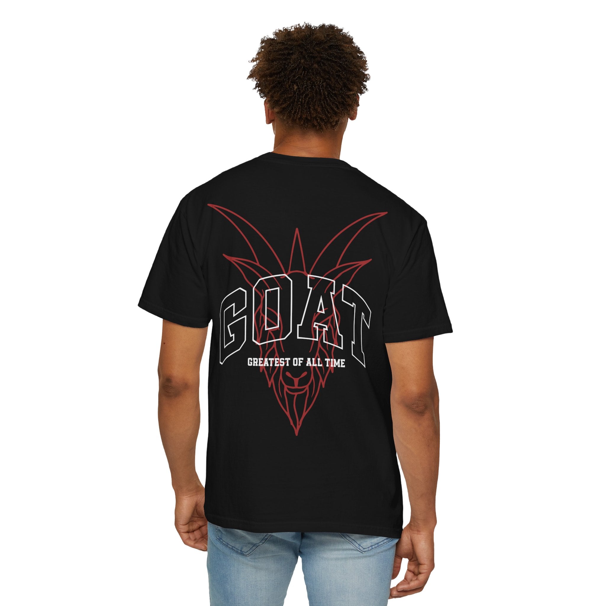 Unisex Garment-Dyed T-Shirt - GOAT (Greatest of All Time) Graphic Tee