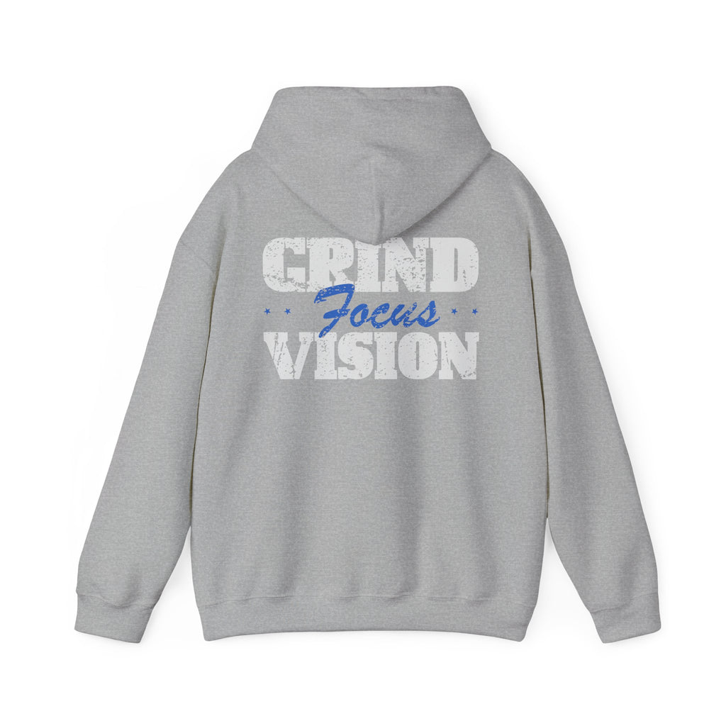 Blue Grind Focus Vision Hoodie — Motivational Fitness Streetwear
