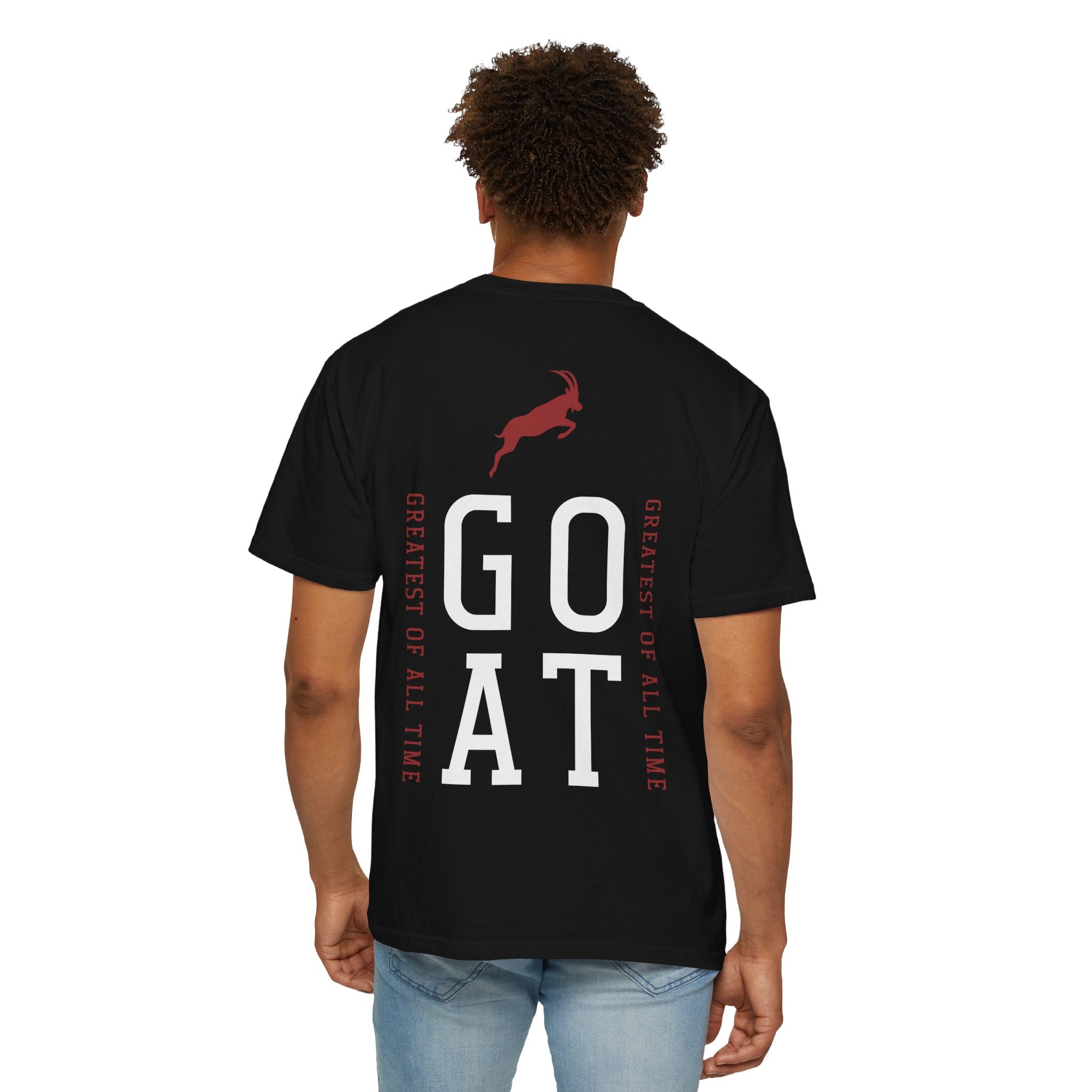 GOAT Unisex Garment-Dyed T-shirt - Greatest of All Time Casual Tee