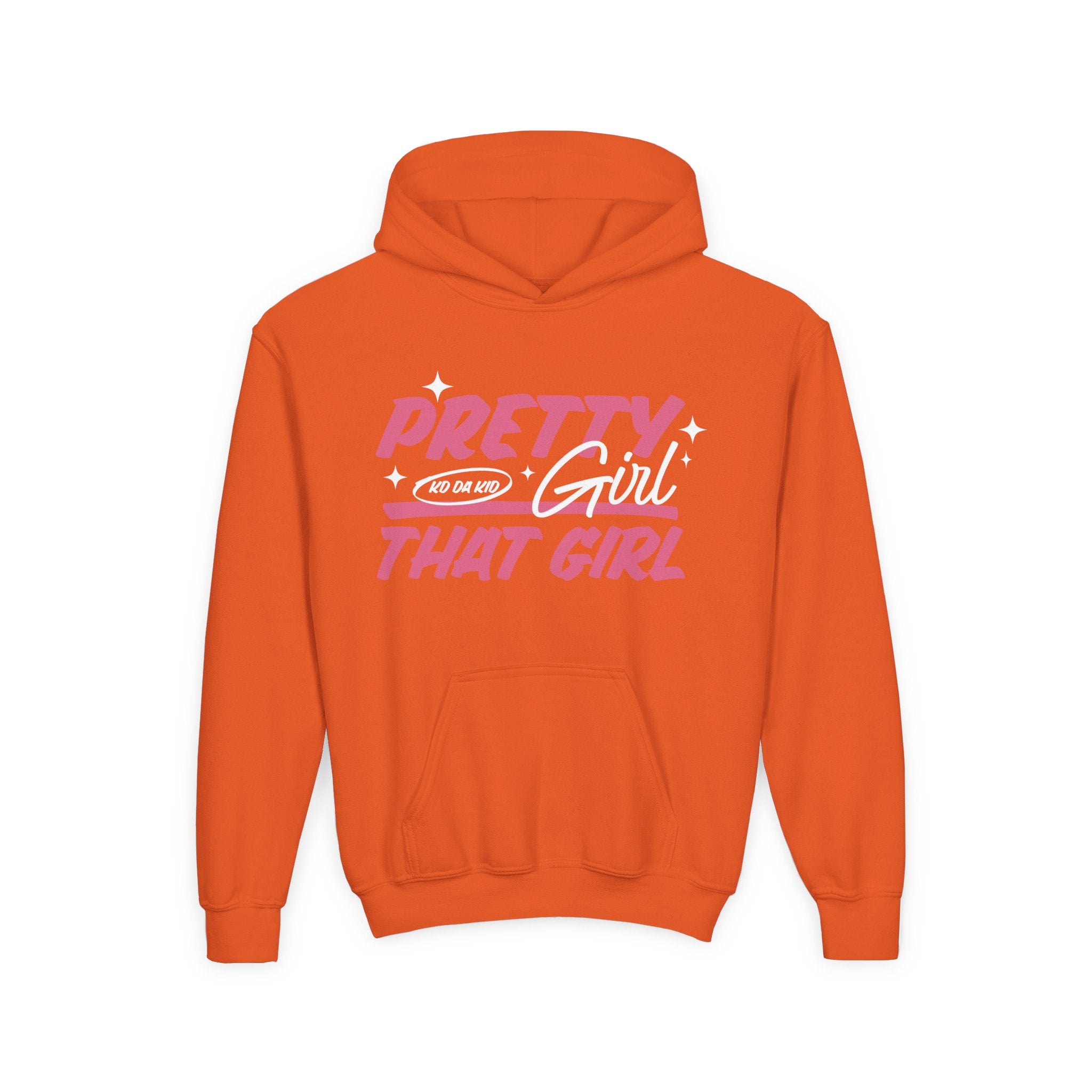 Youth Pretty Girl That Girl Hoodie – Youth Pink Retro Graphic Sweatshirt