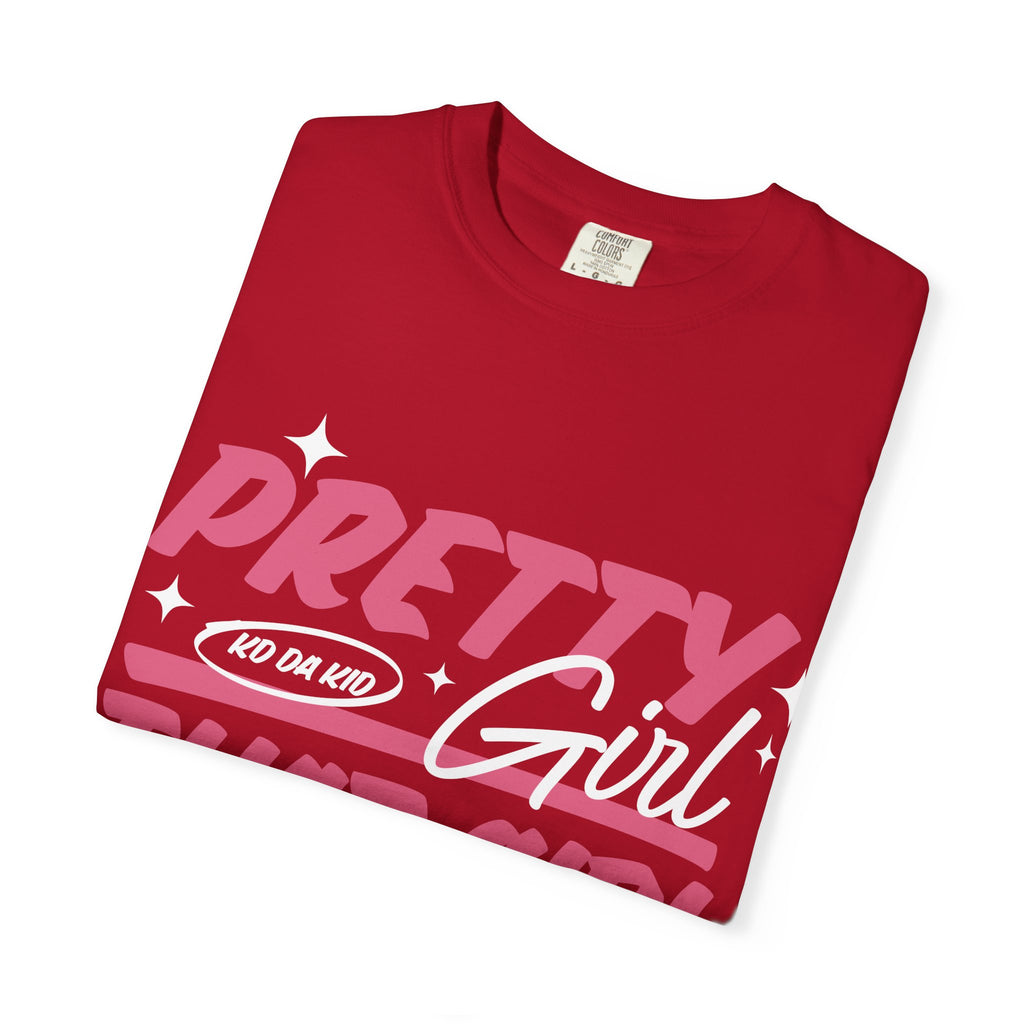 Pretty Girl That Girl T-Shirt – Retro Pink & Orange Graphic Tee
