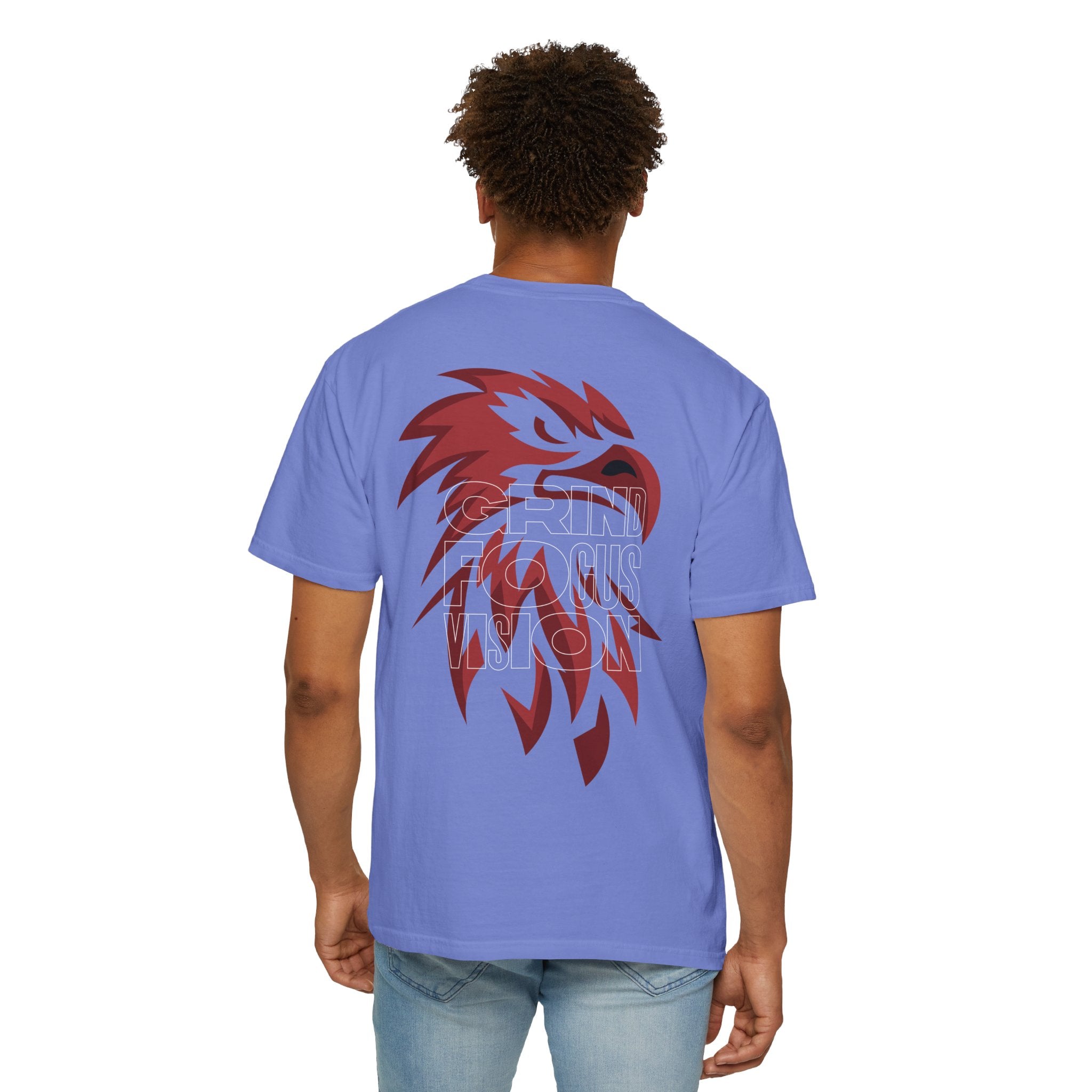 Grind Focus Vision Unisex Garment-Dyed T-Shirt - Motivational Graphic Tee