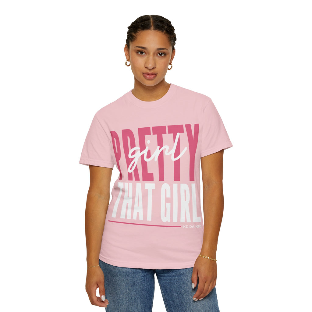 Adult That Girl Graphic T-Shirt — "Pretty Girl That Girl" Coral Tee