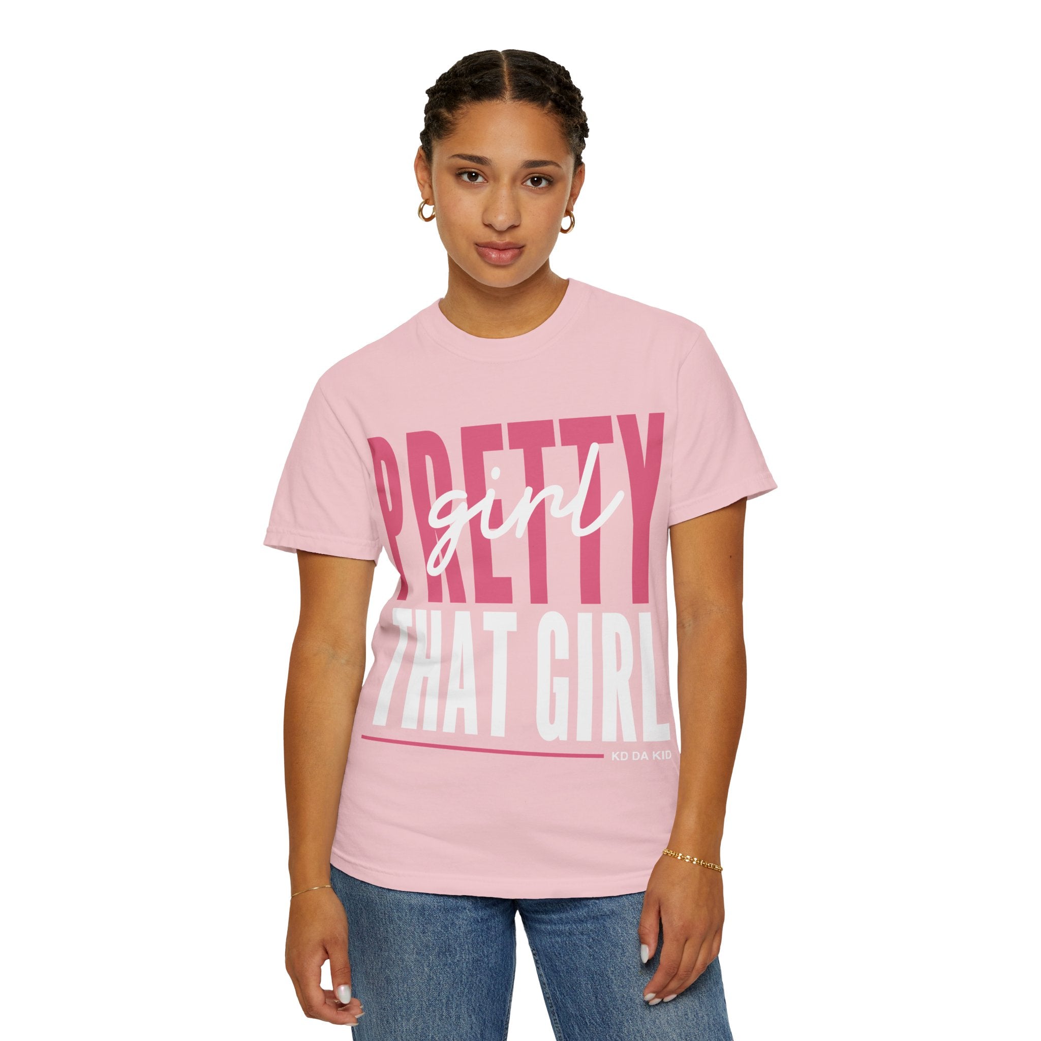 Adult That Girl Graphic T-Shirt — "Pretty Girl That Girl" Coral Tee