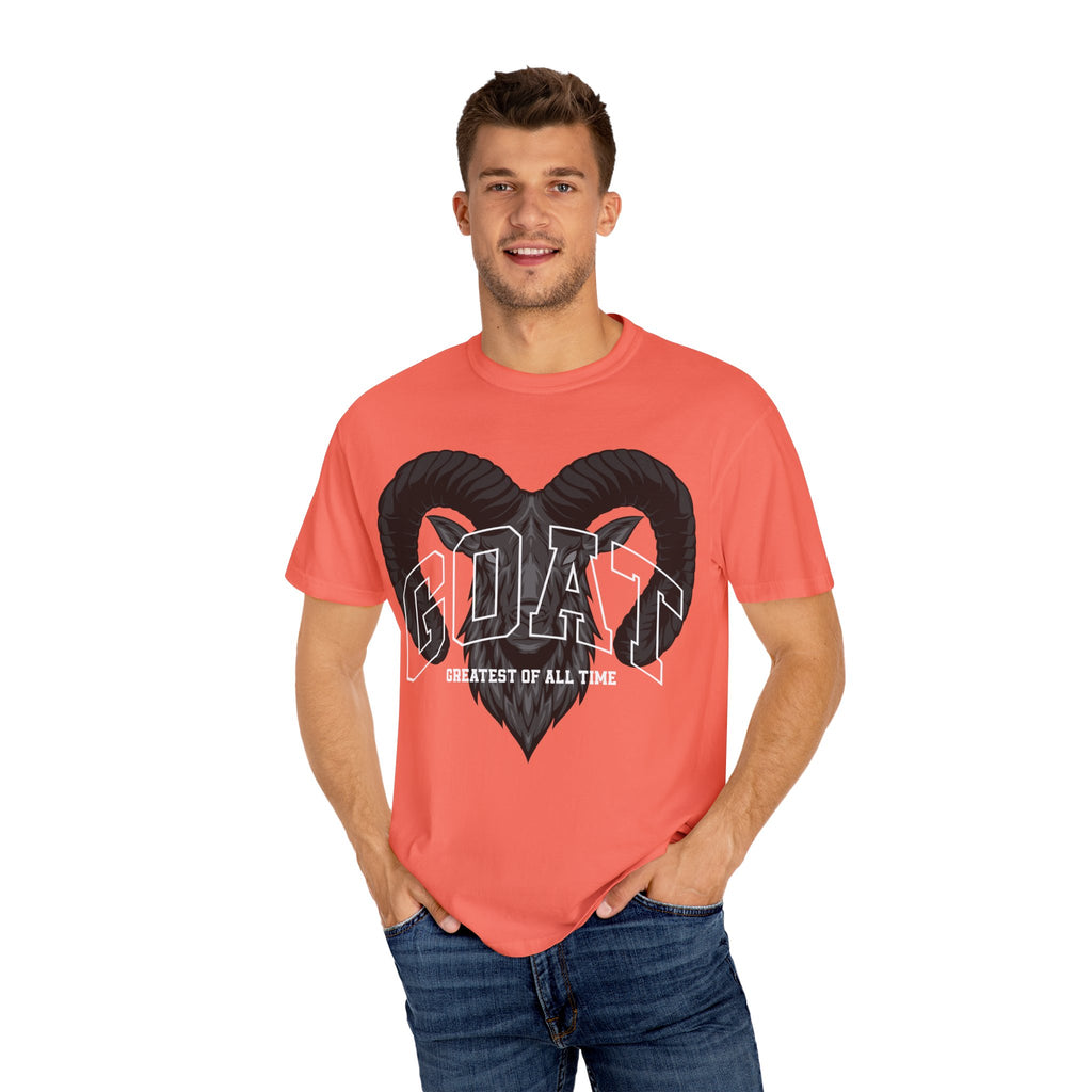 Unisex Garment-Dyed T-Shirt - GOAT Design, Greatest of All Time