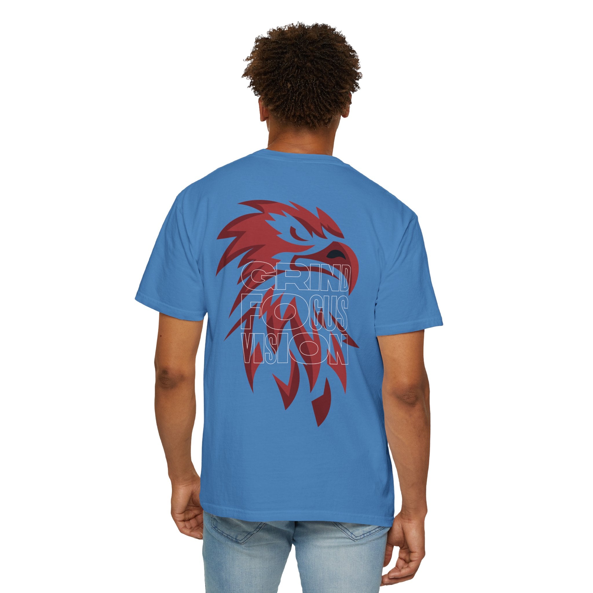 Grind Focus Vision Unisex Garment-Dyed T-Shirt - Motivational Graphic Tee