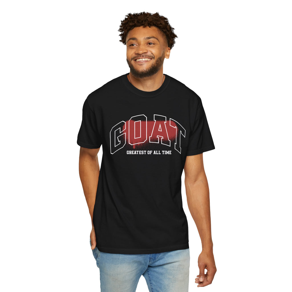 Unisex Garment-Dyed T-Shirt - GOAT (Greatest of All Time) Graphic Tee