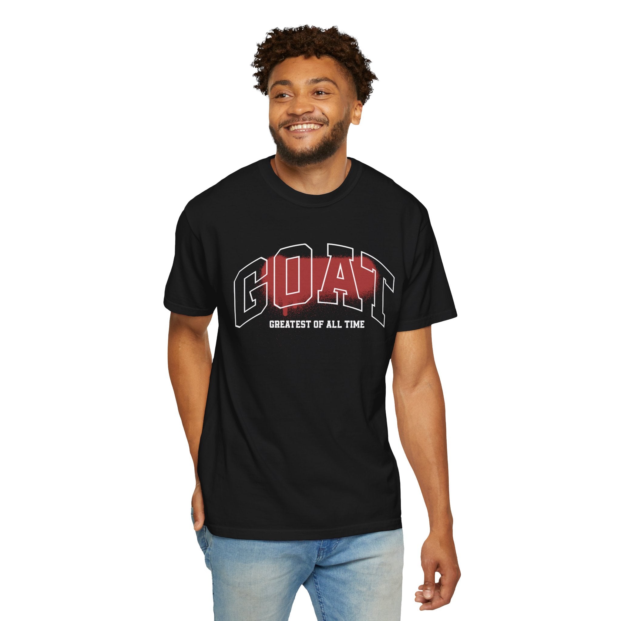 Unisex Garment-Dyed T-Shirt - GOAT (Greatest of All Time) Graphic Tee