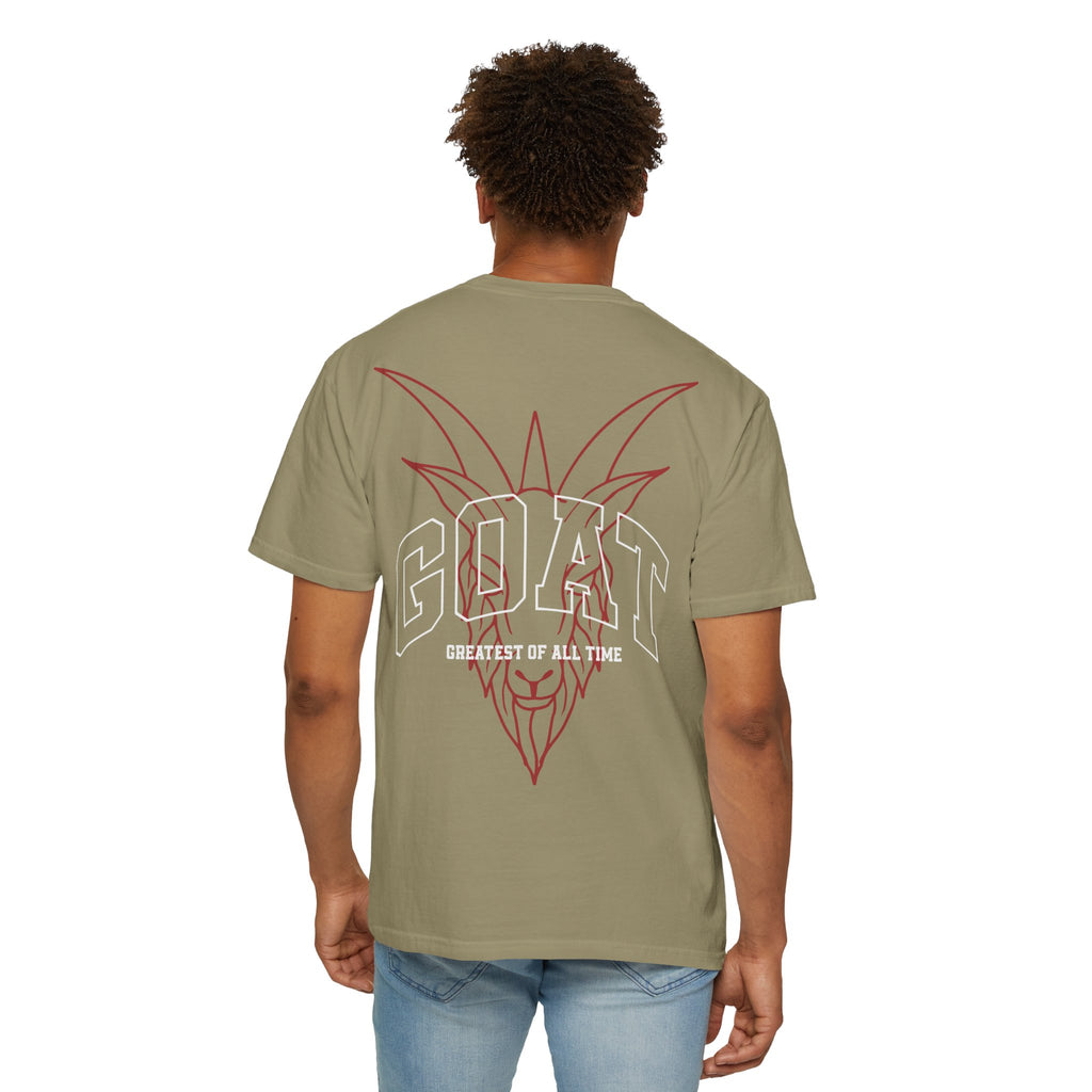 Unisex Garment-Dyed T-Shirt - GOAT (Greatest of All Time) Graphic Tee