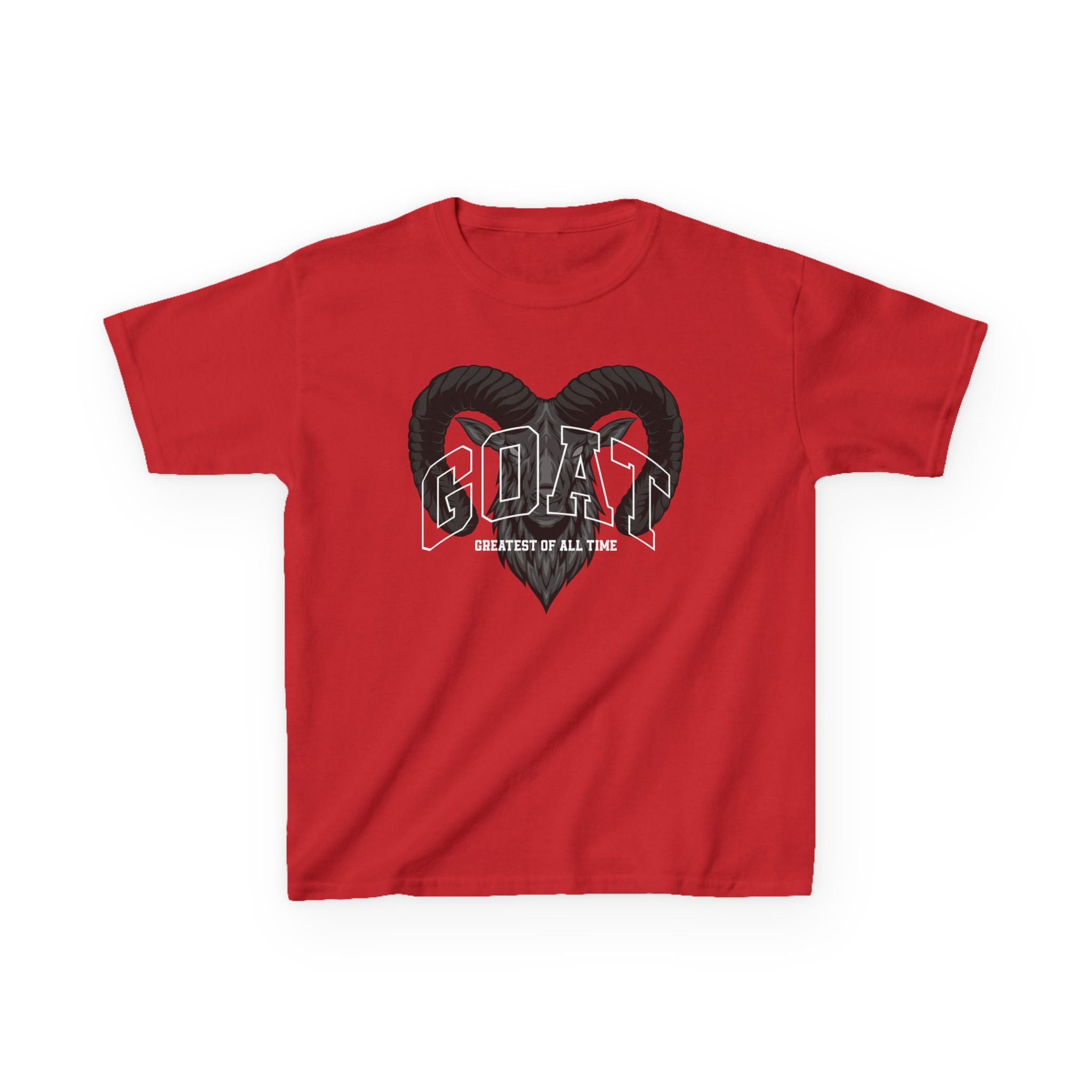 Kids GOAT Graphic Tee - Greatest of All Time Black T-Shirt