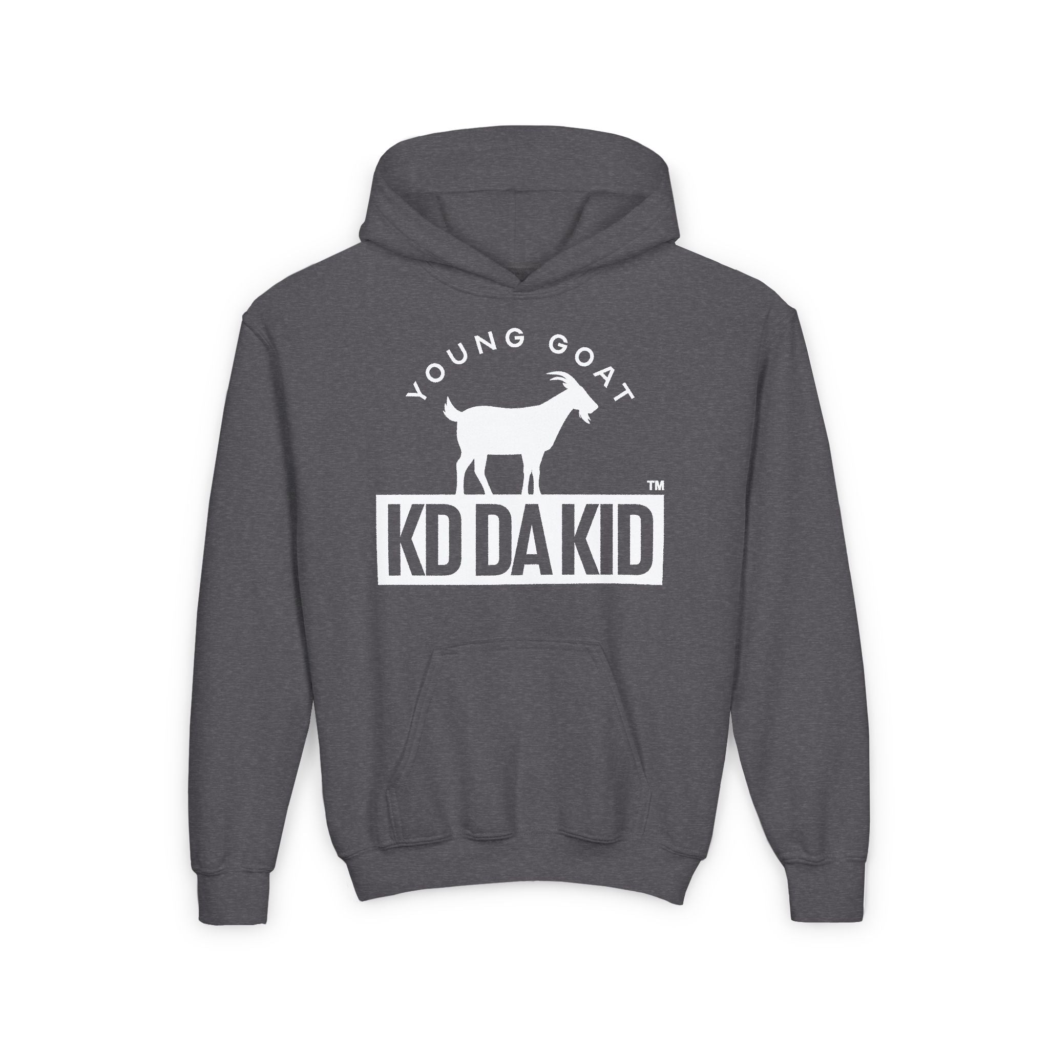 Youth Heavy Blend Hoodie - 'Young Goat' KD Da Kid Design - Perfect for Fans and Gift Giving
