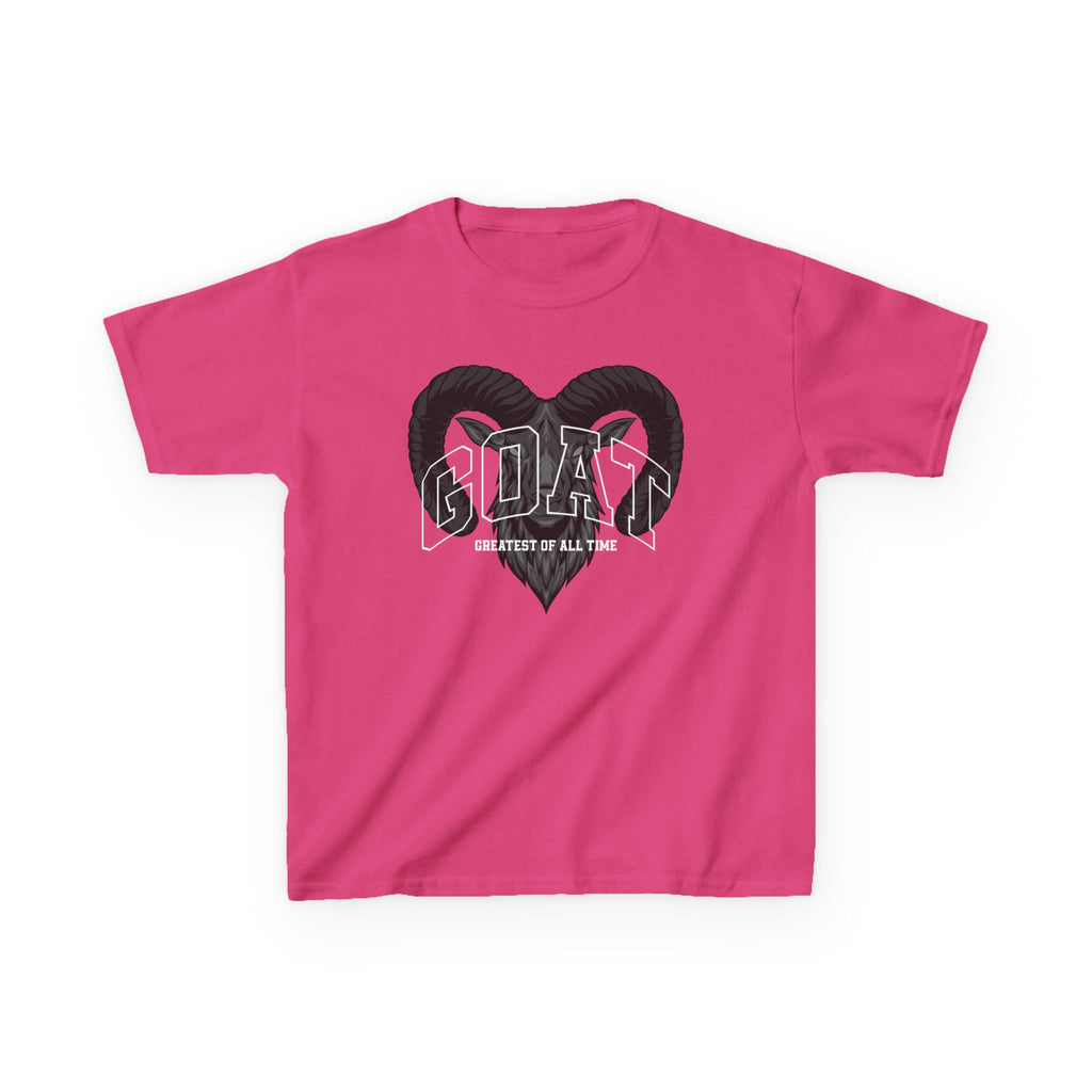 Kids GOAT Graphic Tee - Greatest of All Time Black T-Shirt