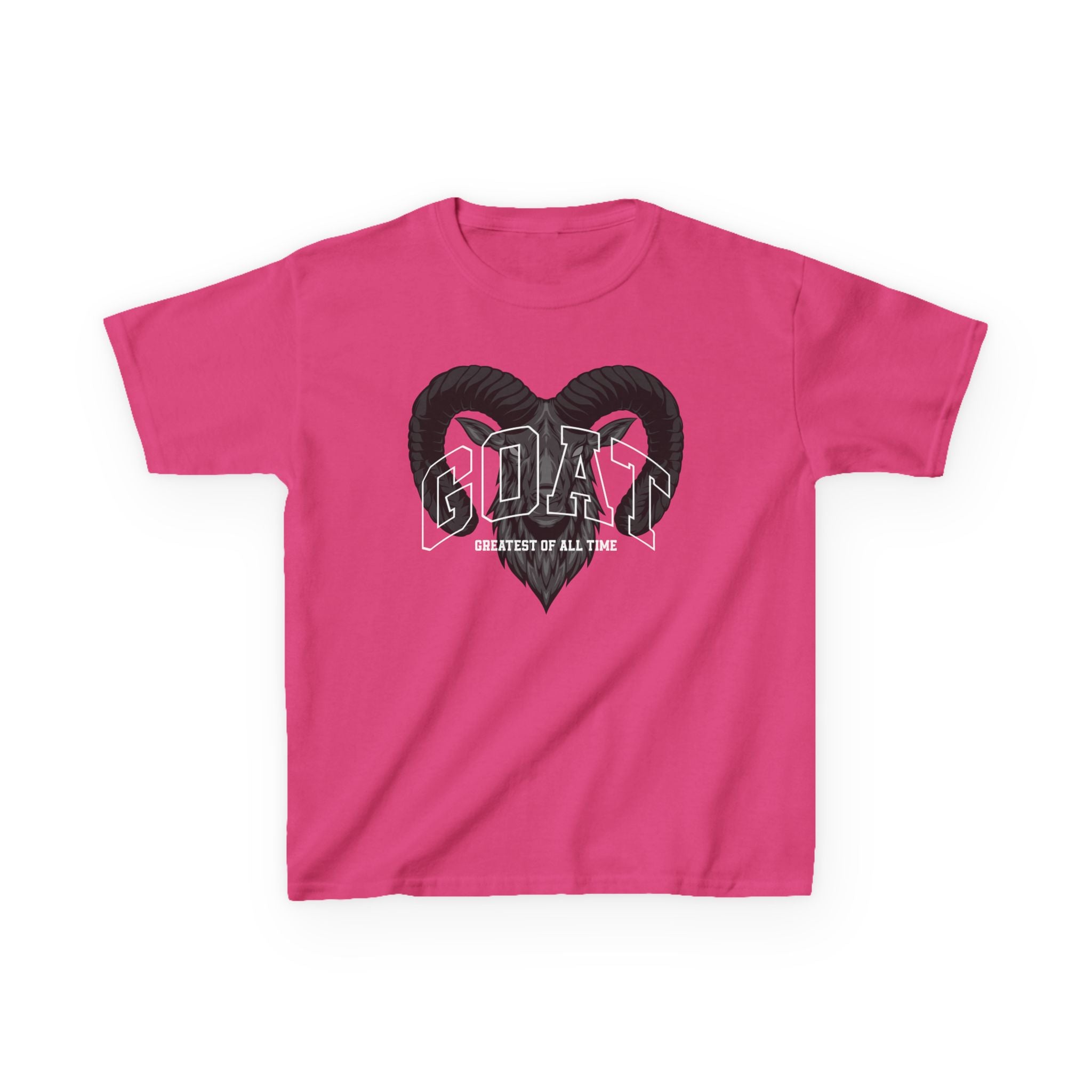 Kids GOAT Graphic Tee - Greatest of All Time Black T-Shirt